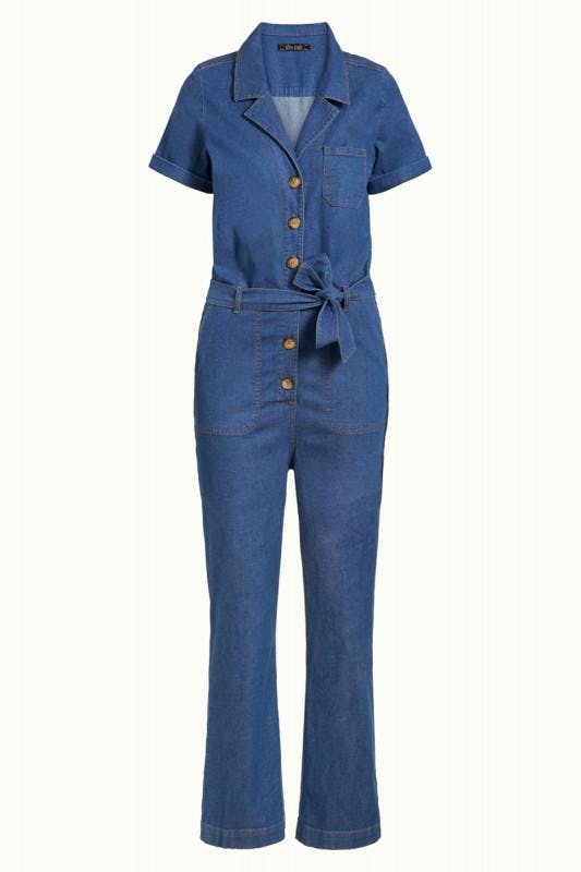 Frøken Dianas Salonger buksedress King Louie denim chambray