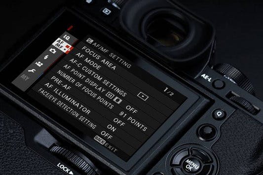 Fujifilm meny
