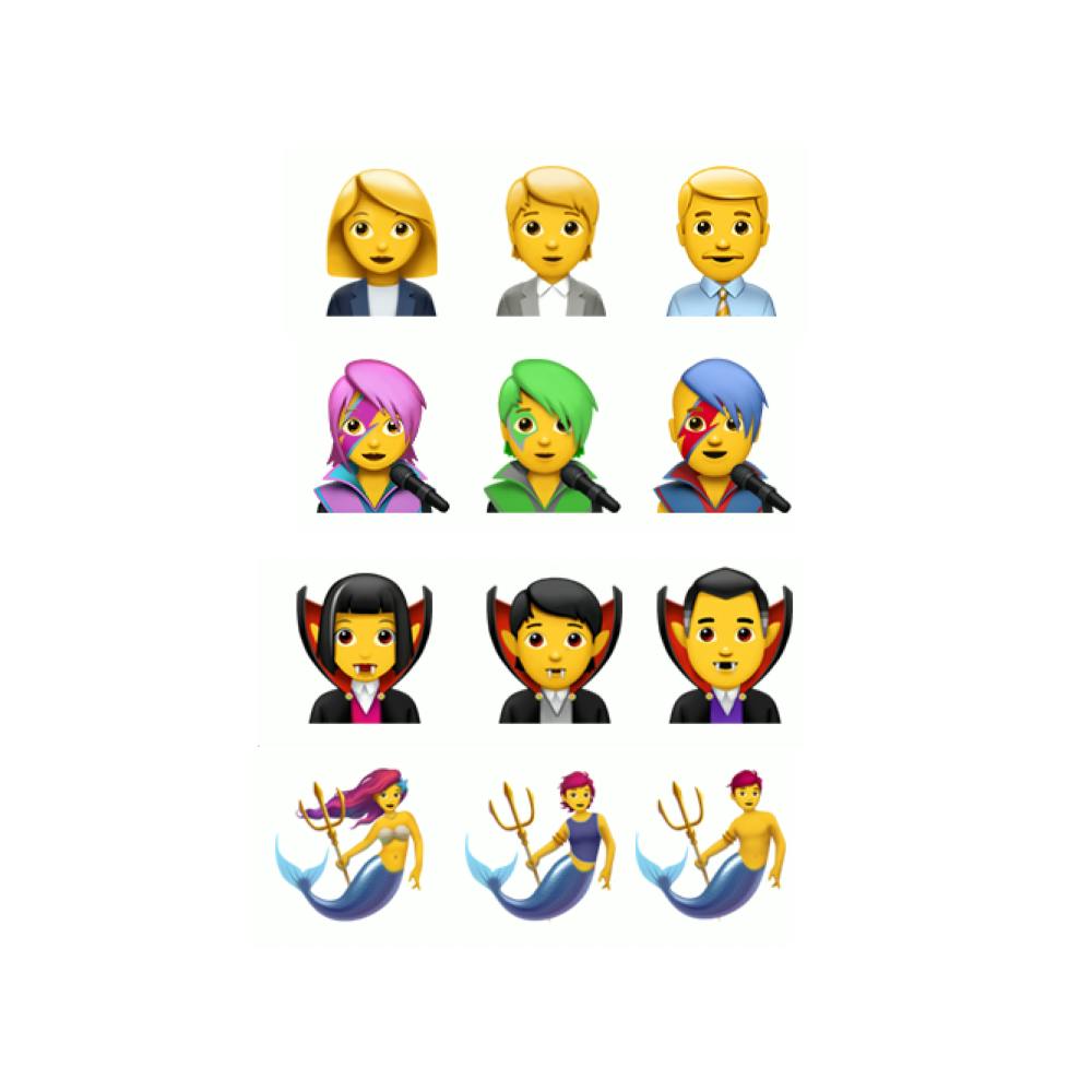 Den nye oppdateringen har hen-emojier. Kjønnsnøytrale emojier i ny emoji-oppdatering