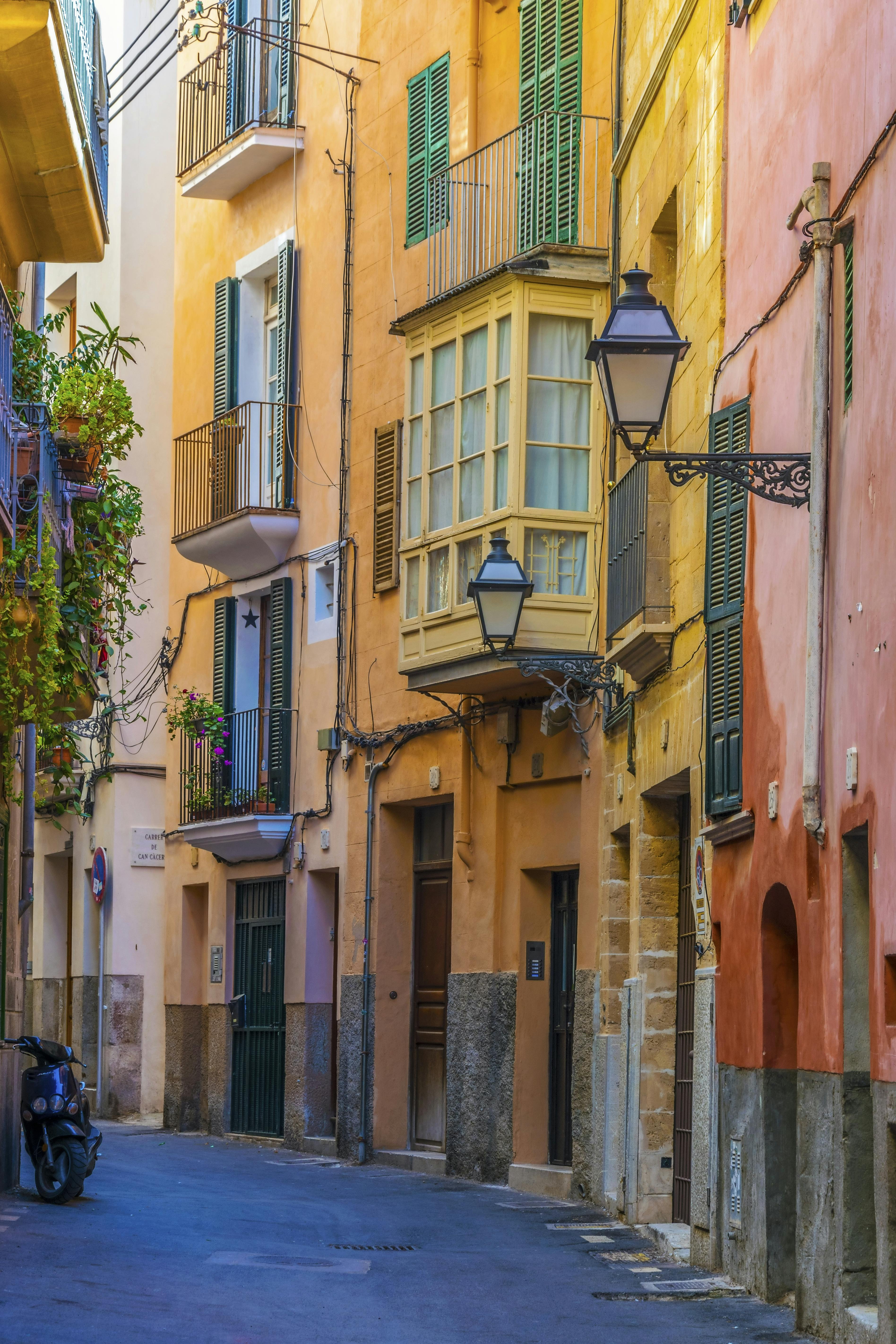 Man skulle jo tro, de havde malet det til ære for en, ikke? En gade i Mallorcas hovedby, Palma. Mallorca-guide