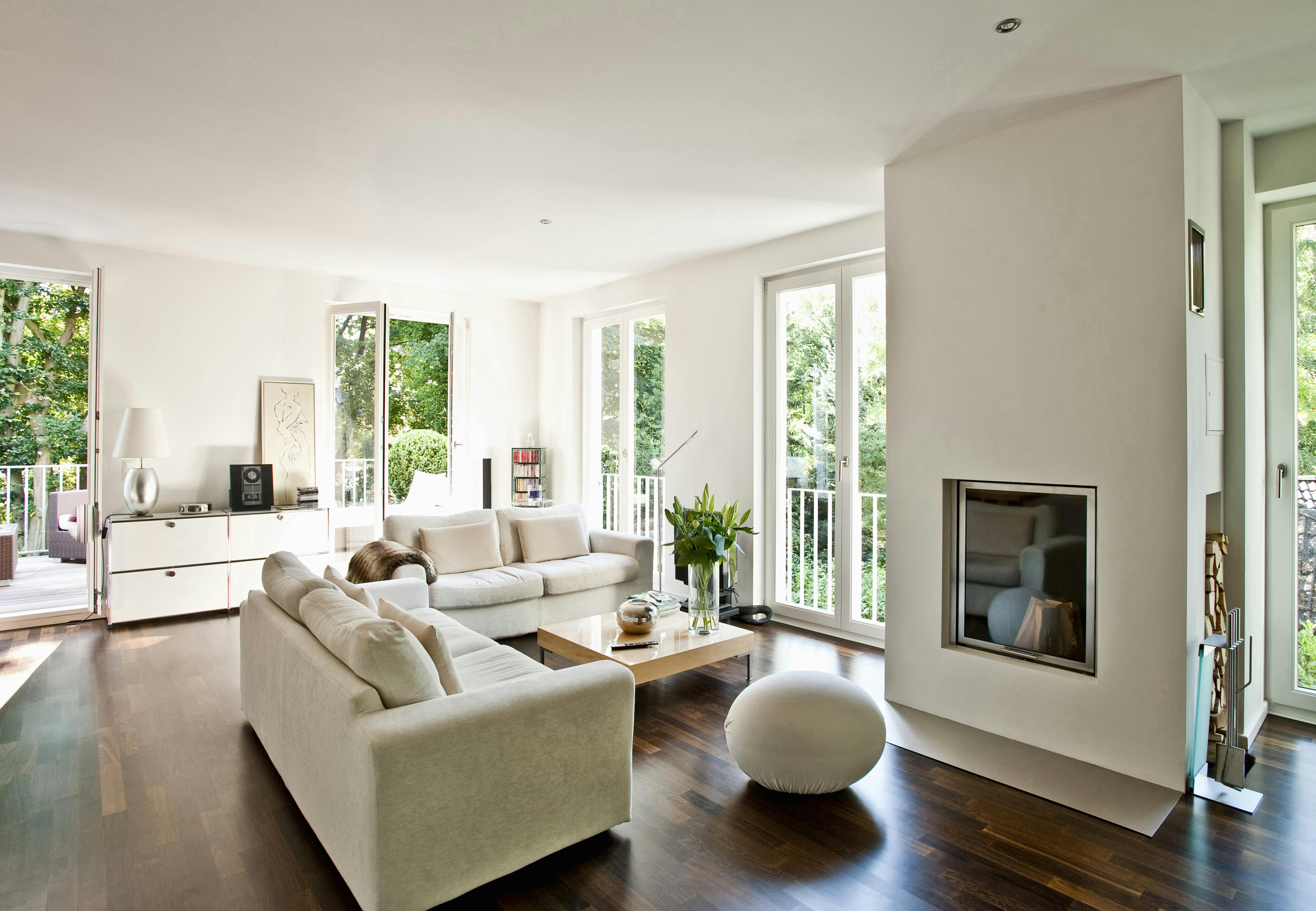 Stue indretning sofa pejs