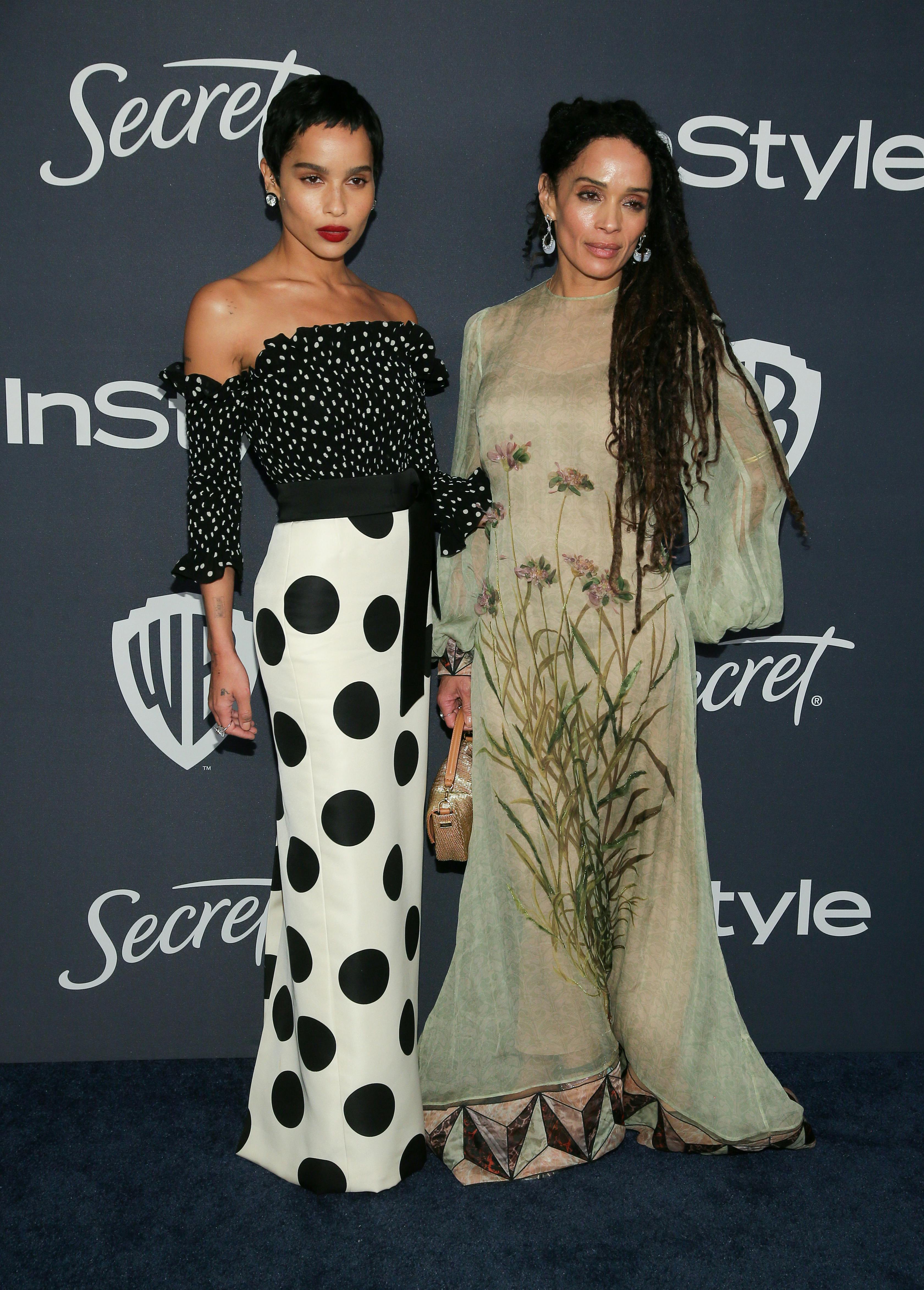 Zoe Kravitz and Lisa Bonet kendte mødre