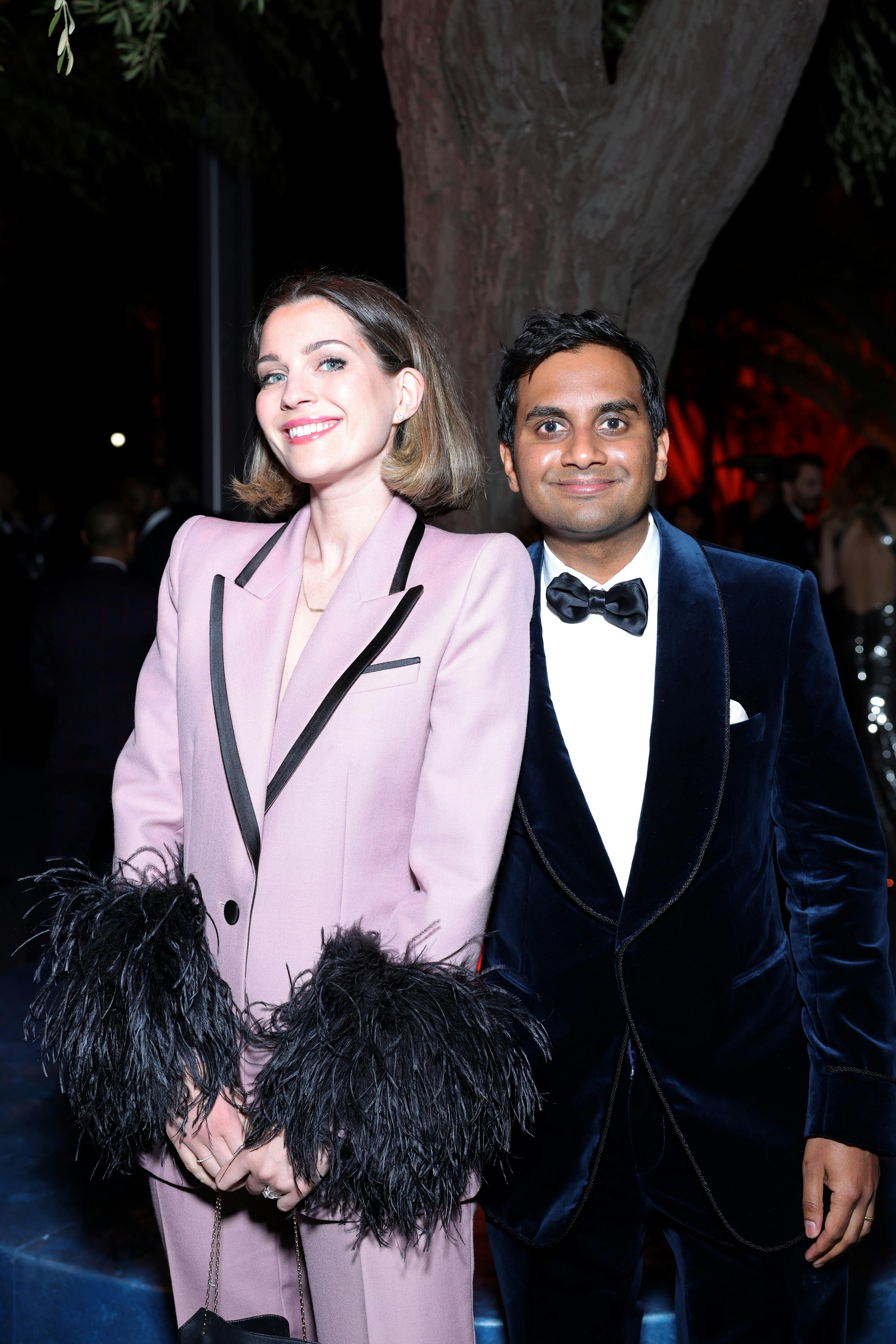 Skuespiller Aziz Ansari med sin danske forskerkone, Serena Skov Campbell. Parret Aziz Ansari og Serena Skov Campbell