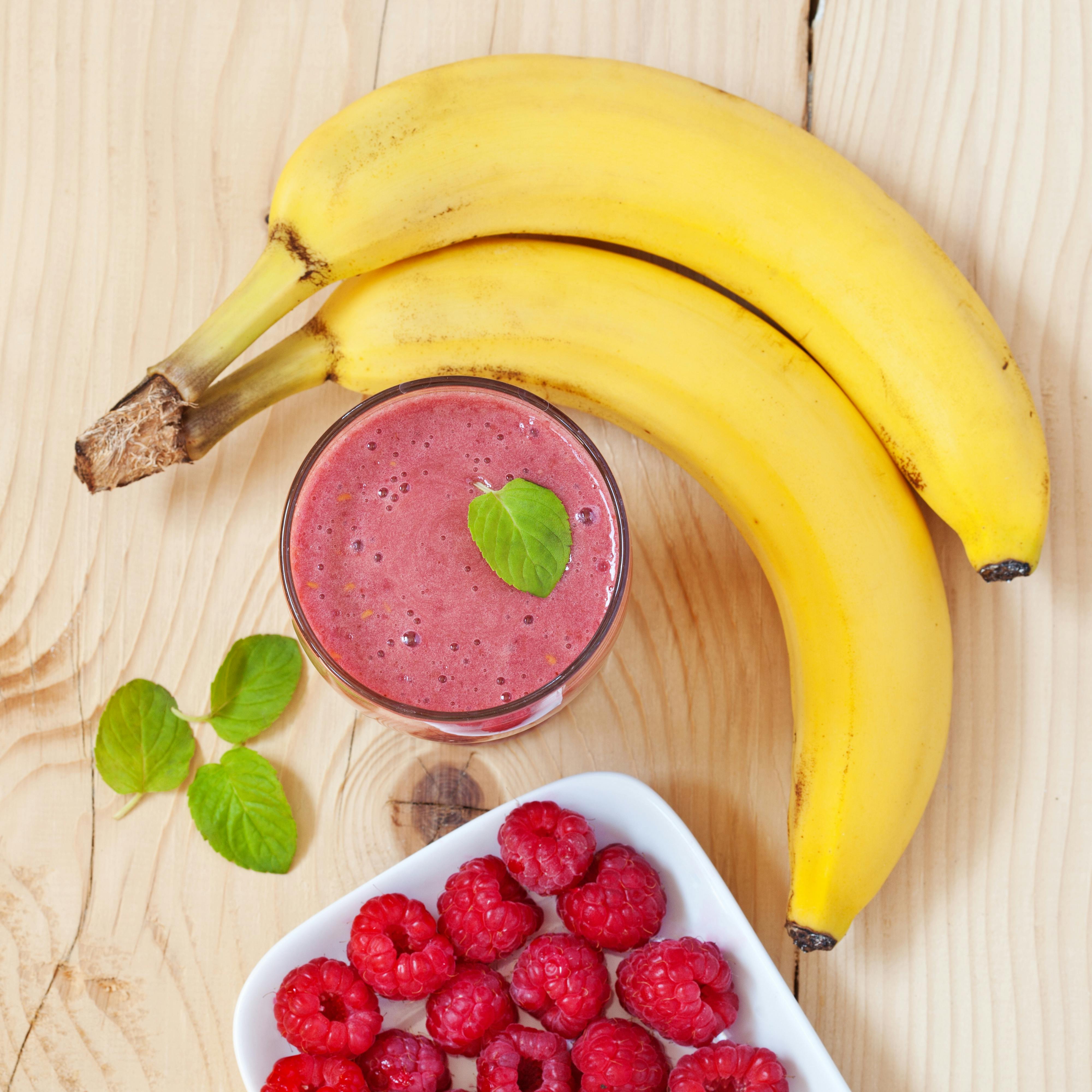 Hindbær banan smoothie