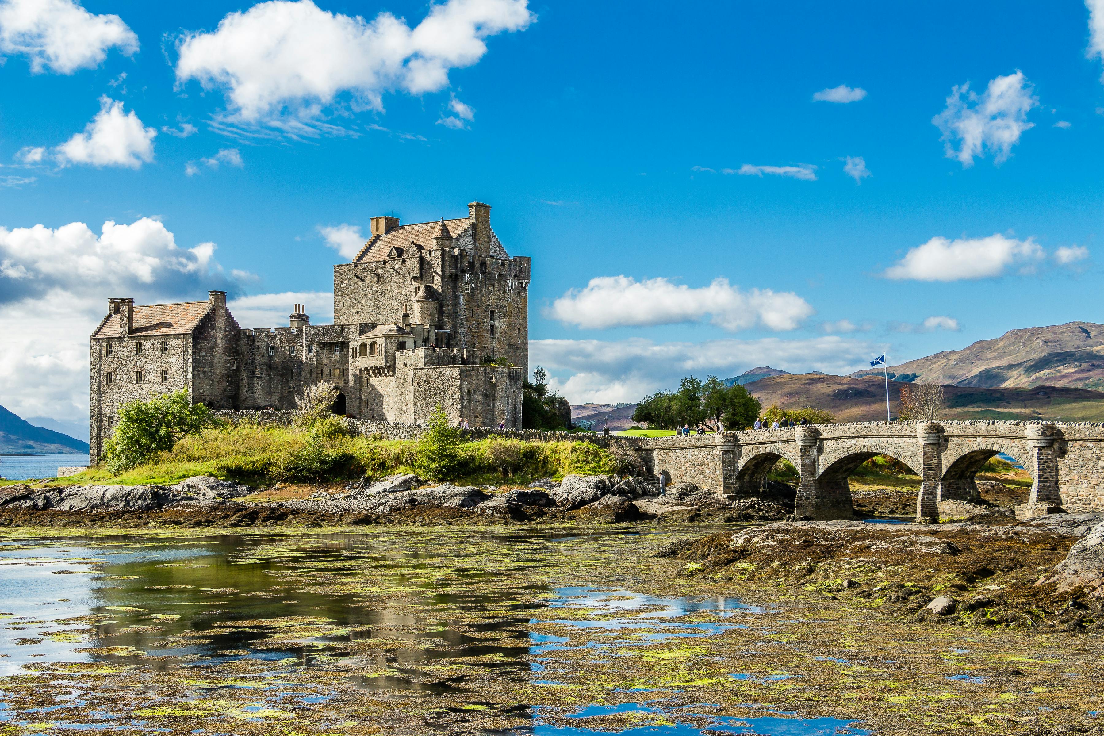 Eilean Donan Castle i Skotland. Eilean Donan Castle