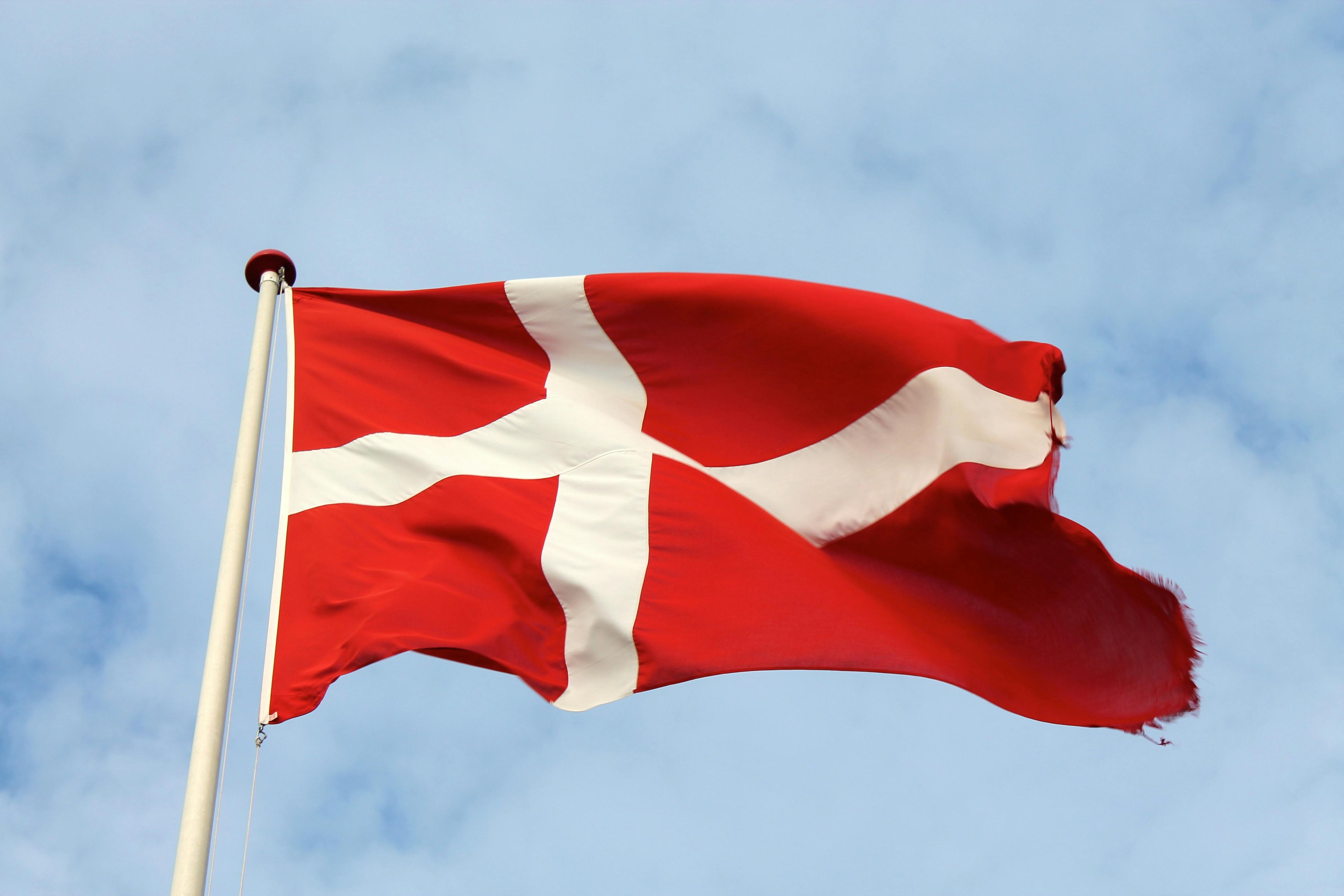 Selvfølgelig skal flaget op, når vi har fødselsdag! Dannebro