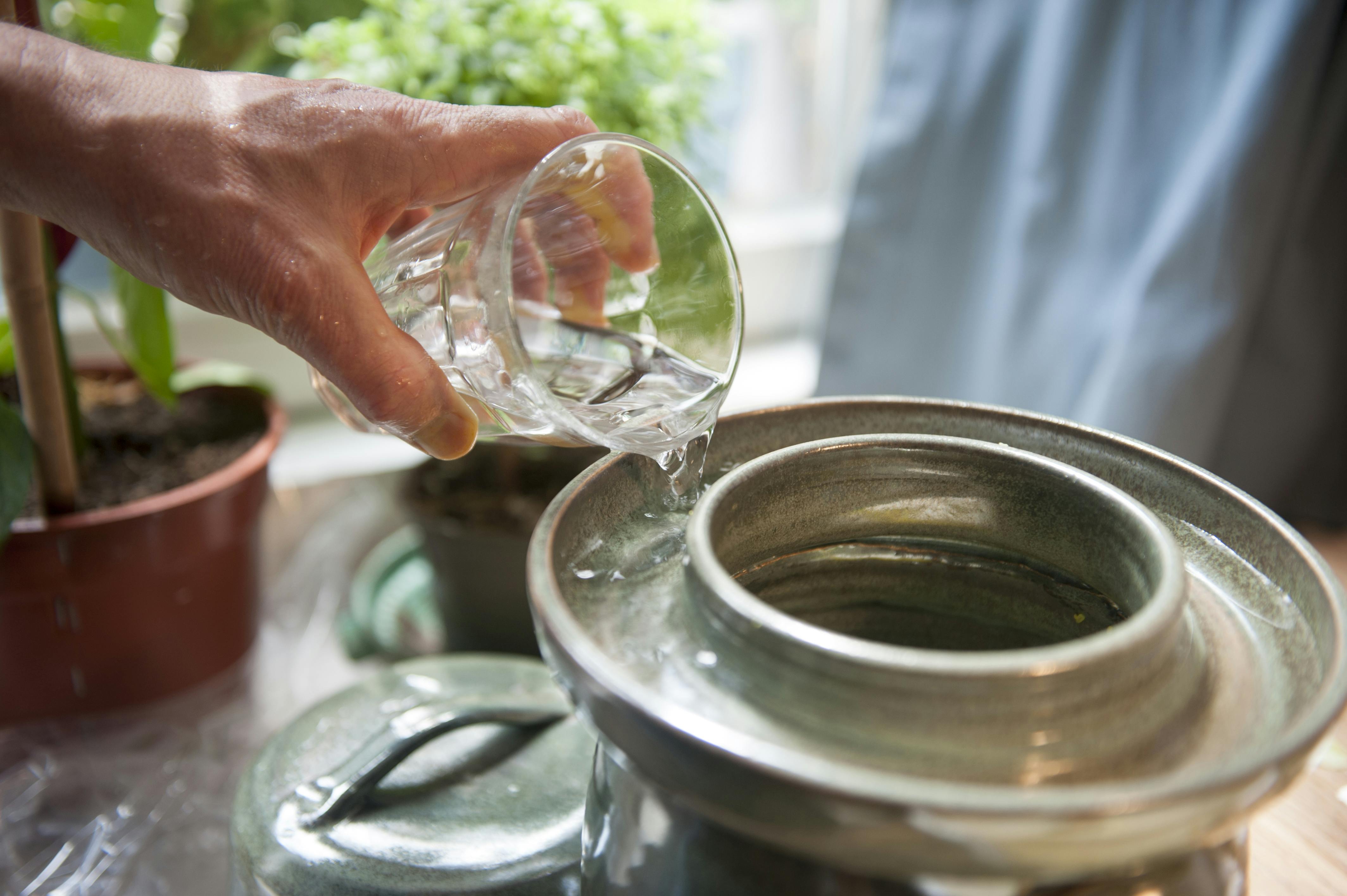 Fermenteringskrukke med vannlås