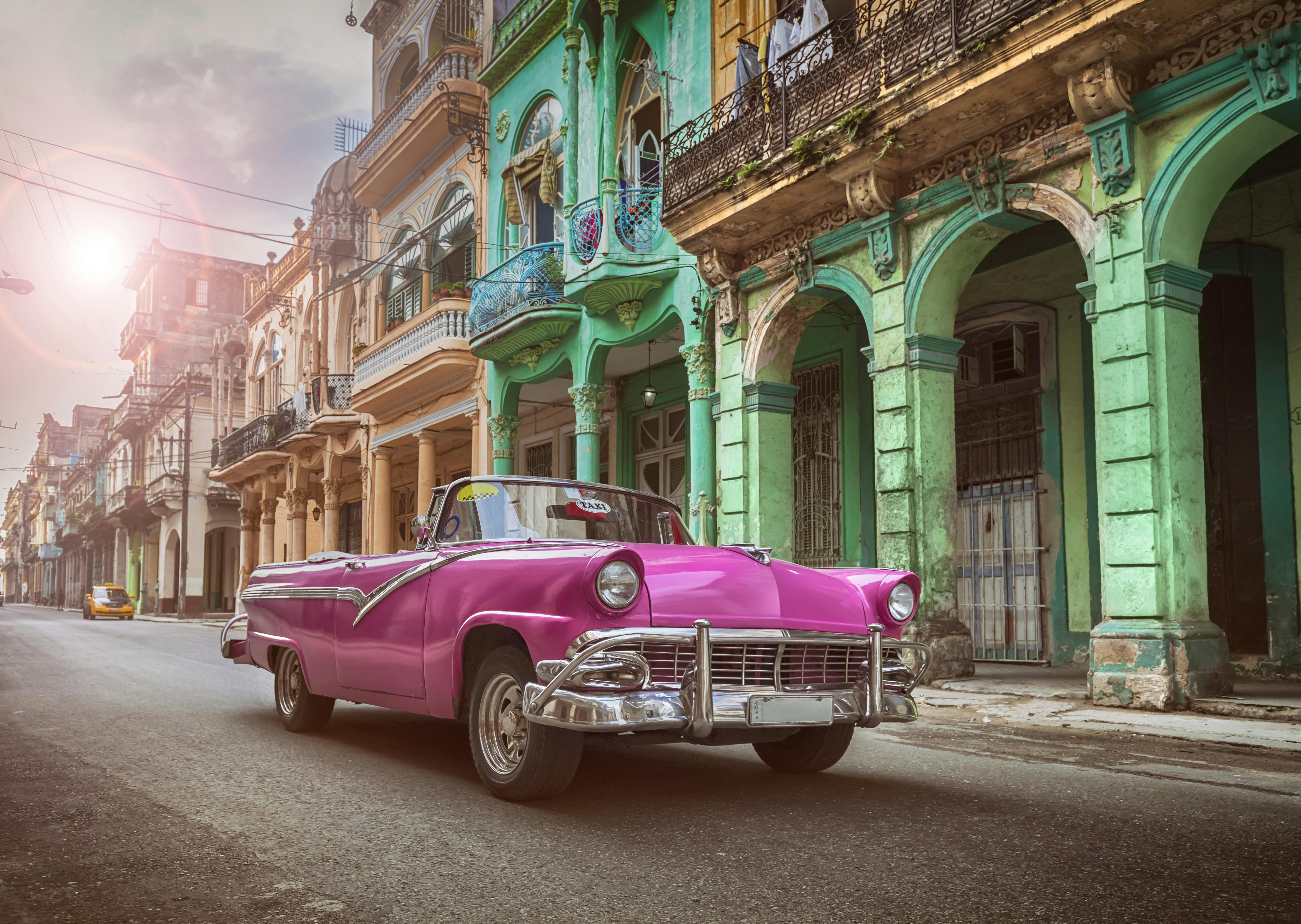 Amerikansk bil i Cuba