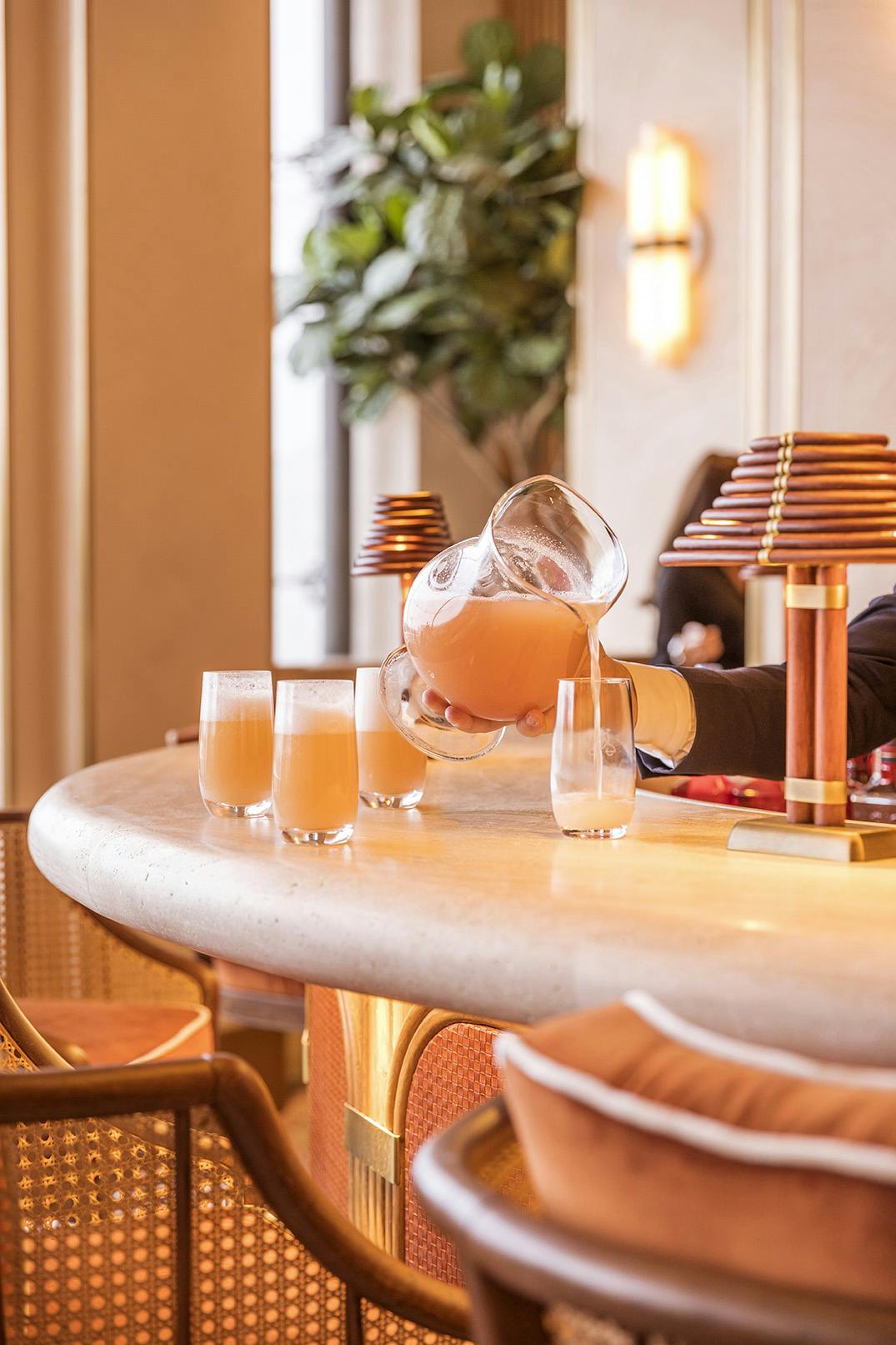 Drinks på restaurant Gigi. Restaurant Gigi Paris