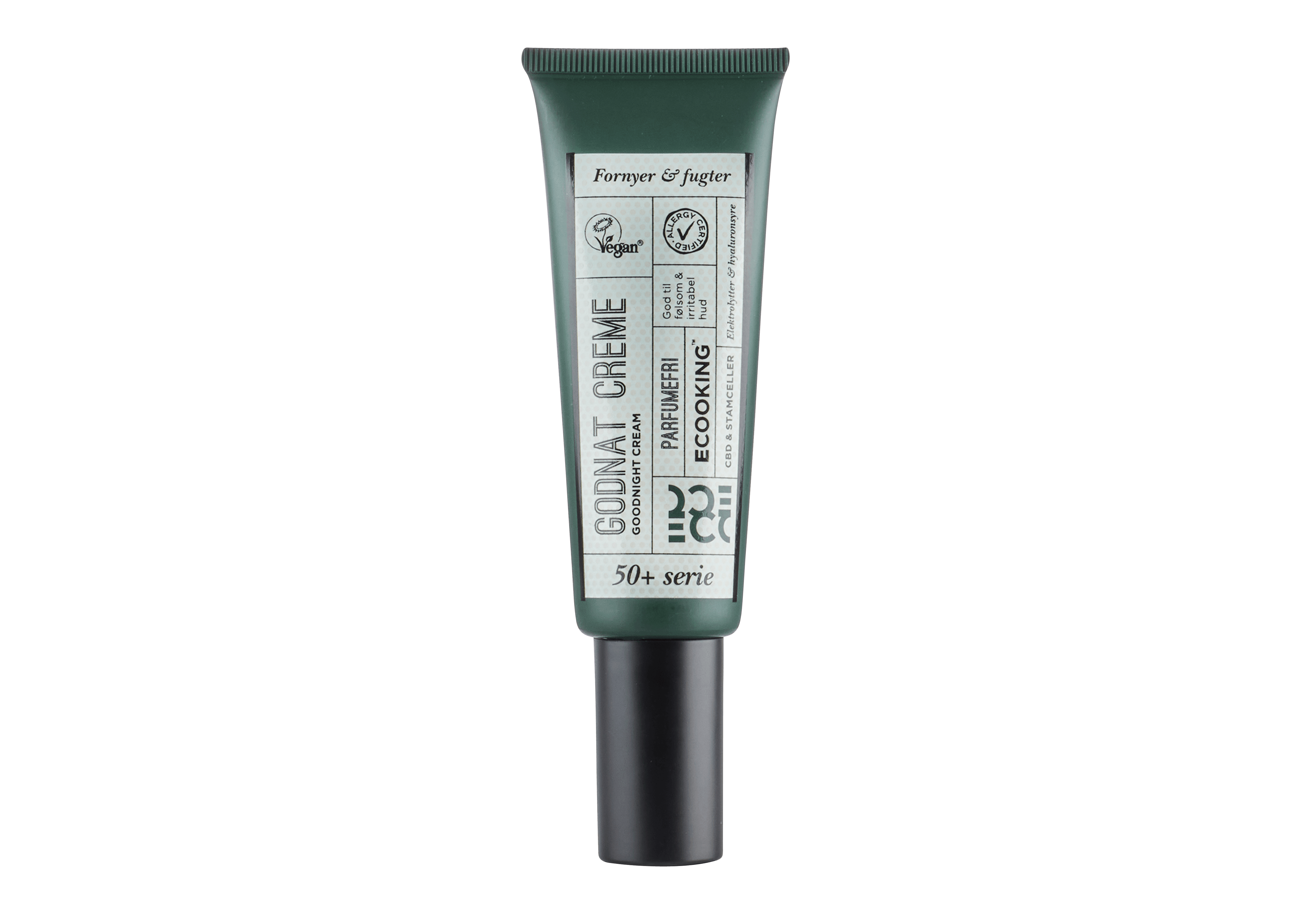 Årets Pro Age 2022 Natcreme: Ecookings 50+ Godnat Creme. 50 ml, 350 kr. Ecooking, 50+ Godnat Creme. 50 ml, 350 kr.