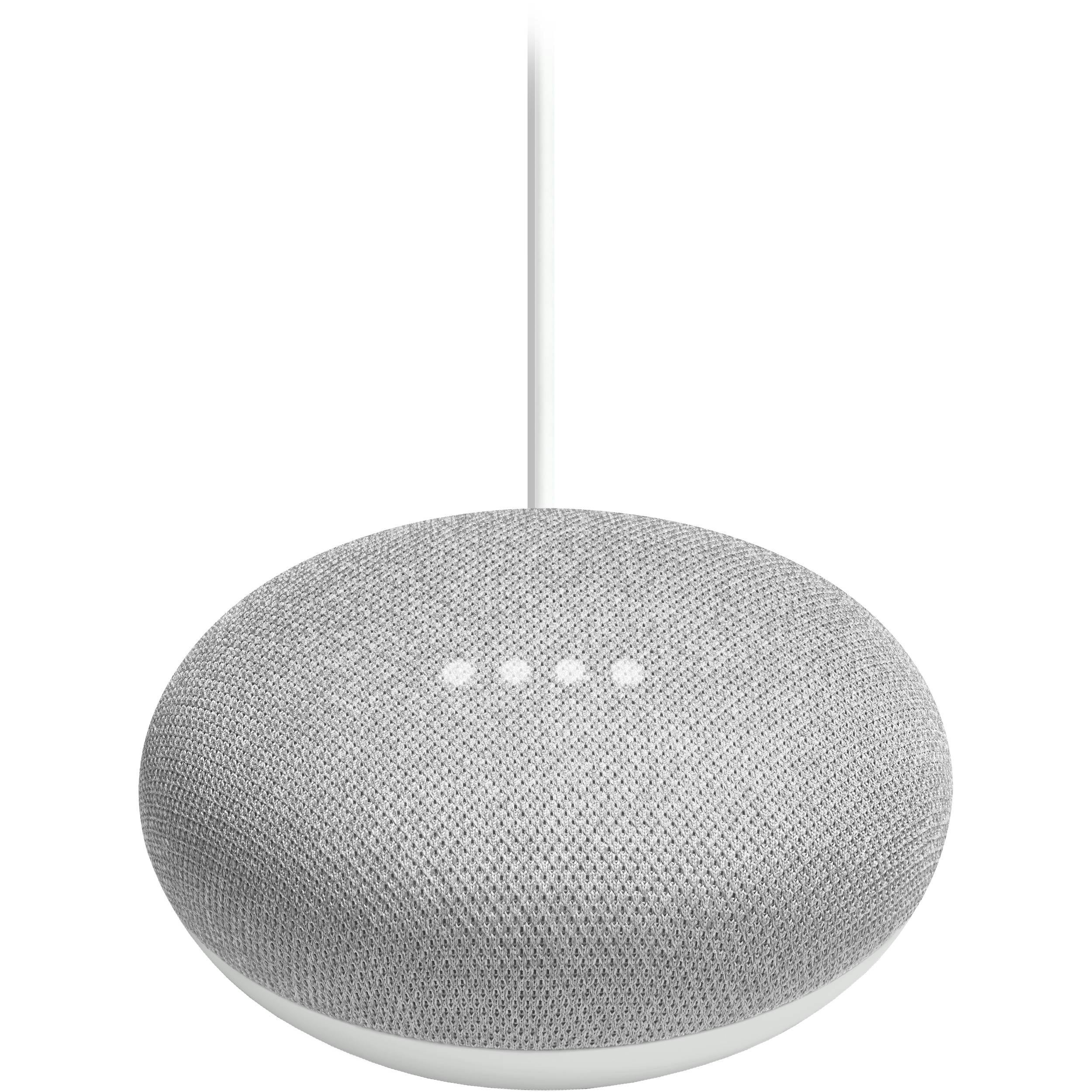 Google Home Mini De fyra prickarna visar att Google Home Mini lyssnar på dig.