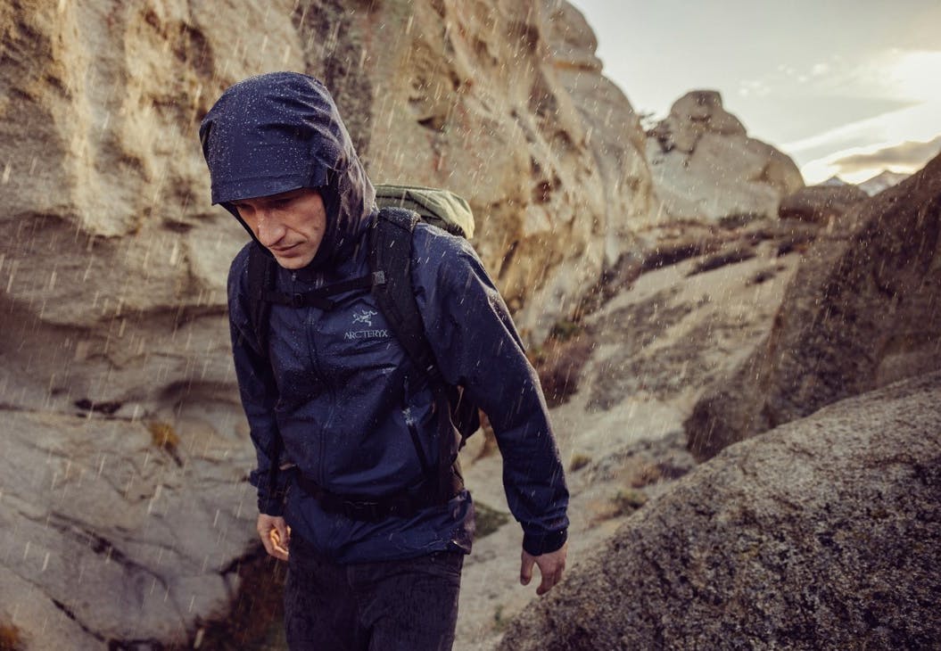 Grønt forbrug på vej. Skaljakke, Arcteryx, mand, vandring