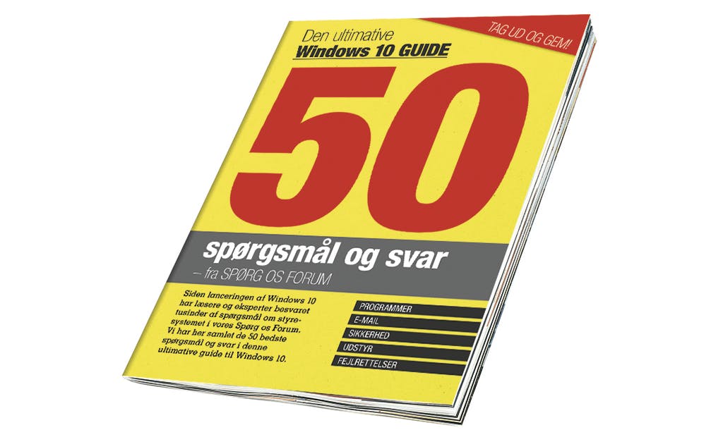 Den ultimative Windows 10 guide med 50 spørgsmål og svar