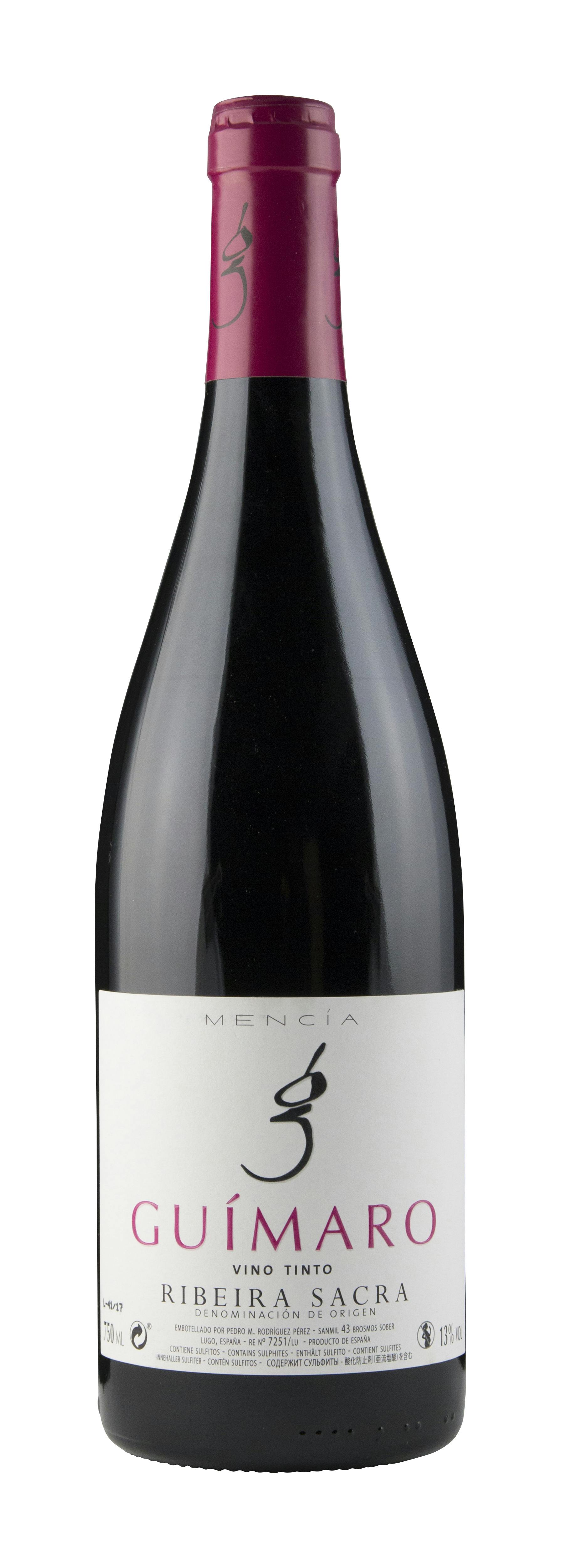 Vintage rødvin: Guímaro Ribeira Sacra Mencía 2016, Galicia, Spania