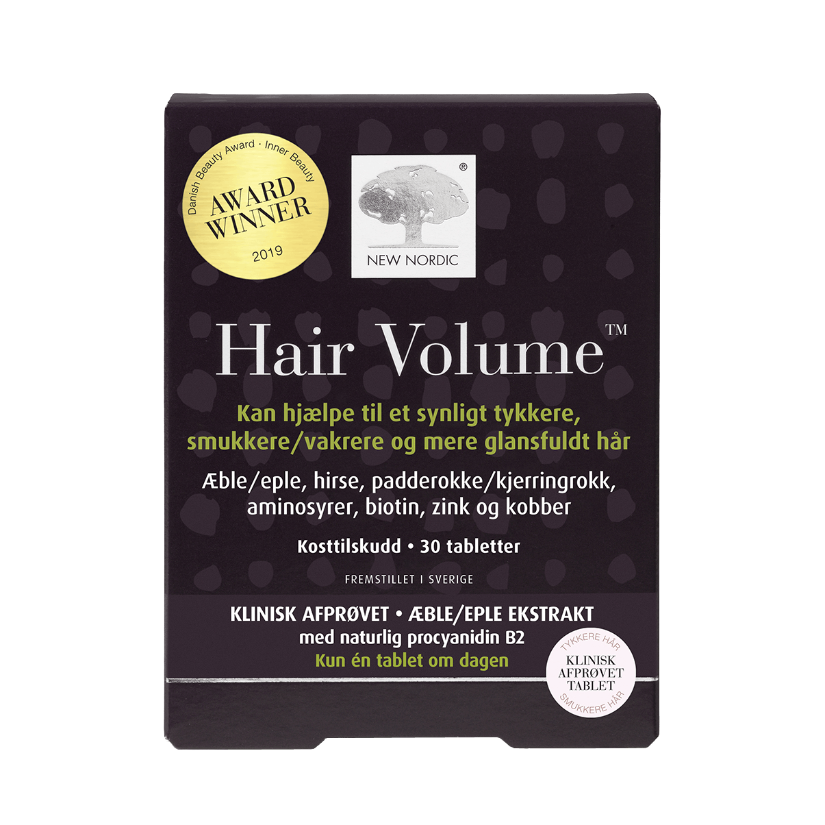 New Nordic, Hair Volume. 30 tabletter, 231 kr.