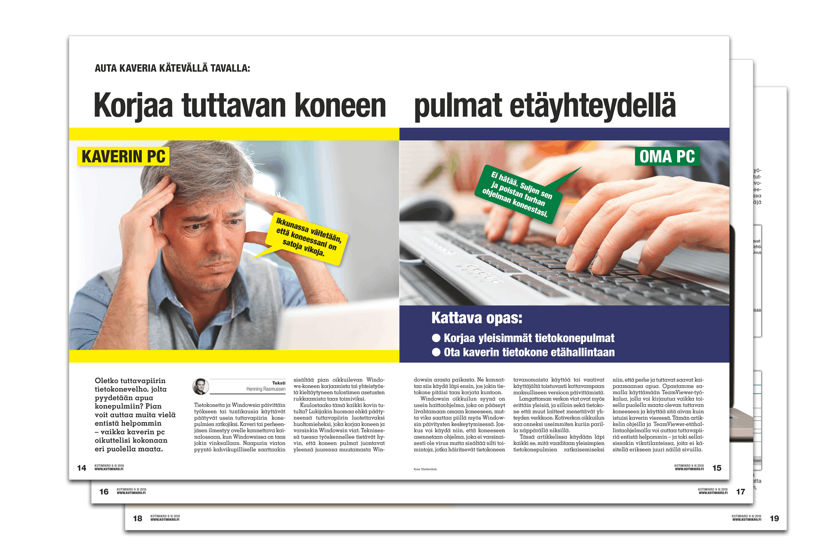 Auta kaveria pc-pulmissa etäyhteyden avulla