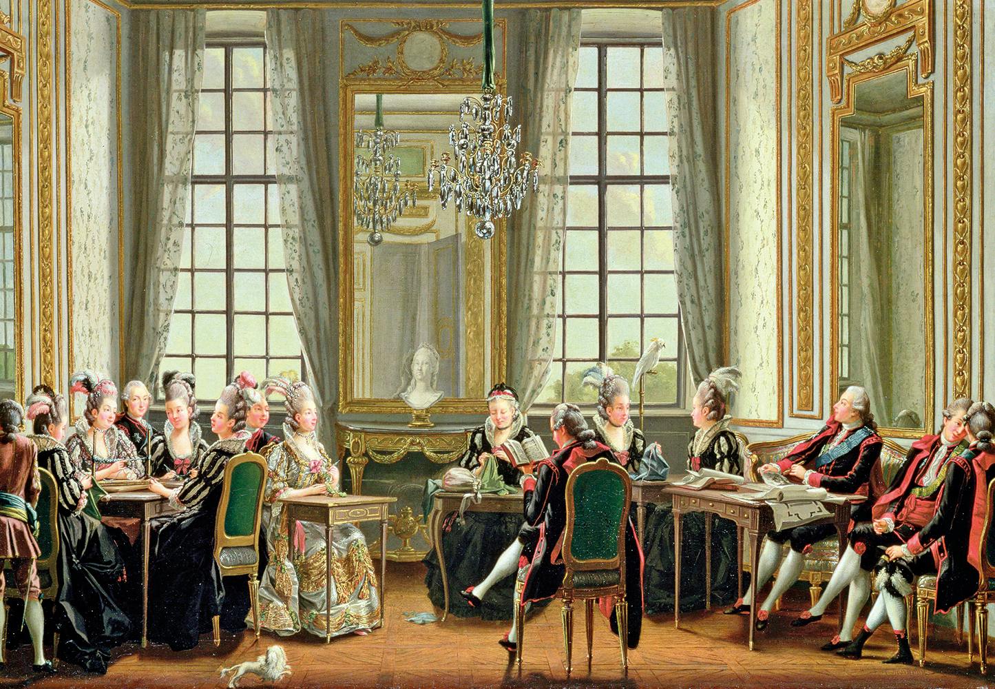 Gustav III:s hov avbildat 1779.