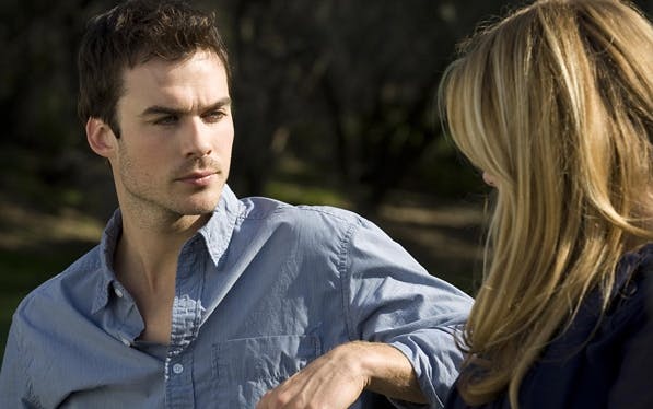 Ian Somerhalder i rollen som den sørgende Tyler, der har mistet sin forlovede i filmen Wake. Ian Somerhalder i Wake