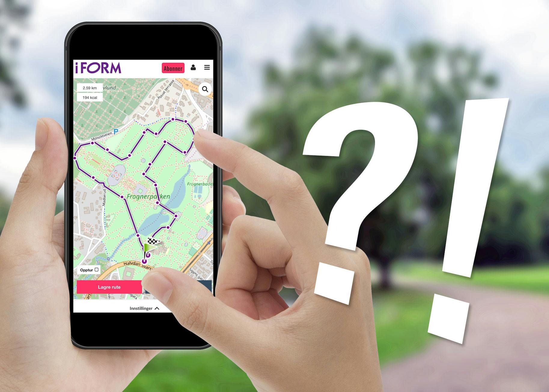 Ruteplanlegger FAQ Spørsmål til I FORMs ruteplanlegger