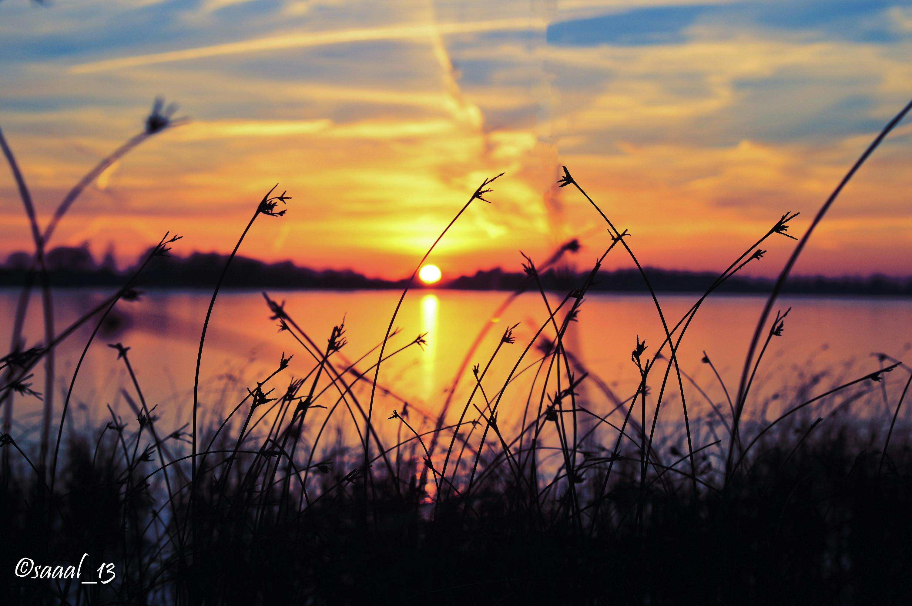 Tanskassa kuvattu auringonlasku