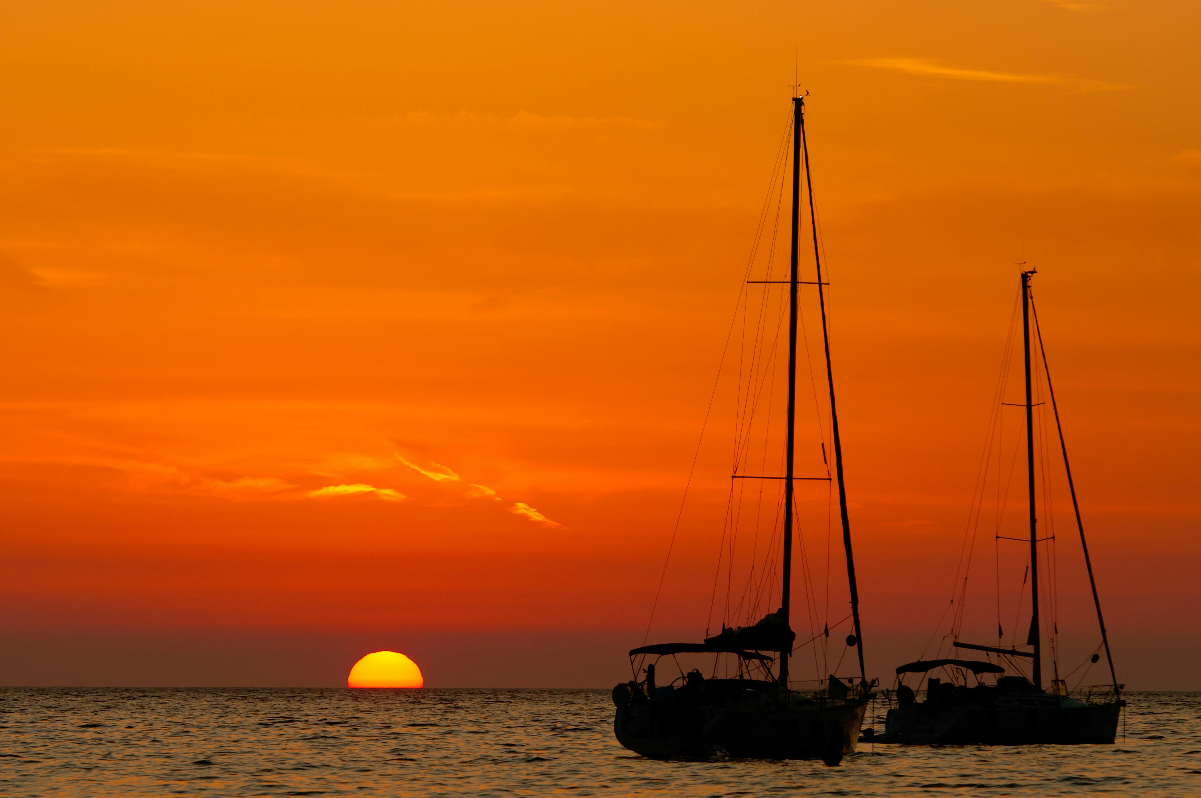 Solnedgang i Italien