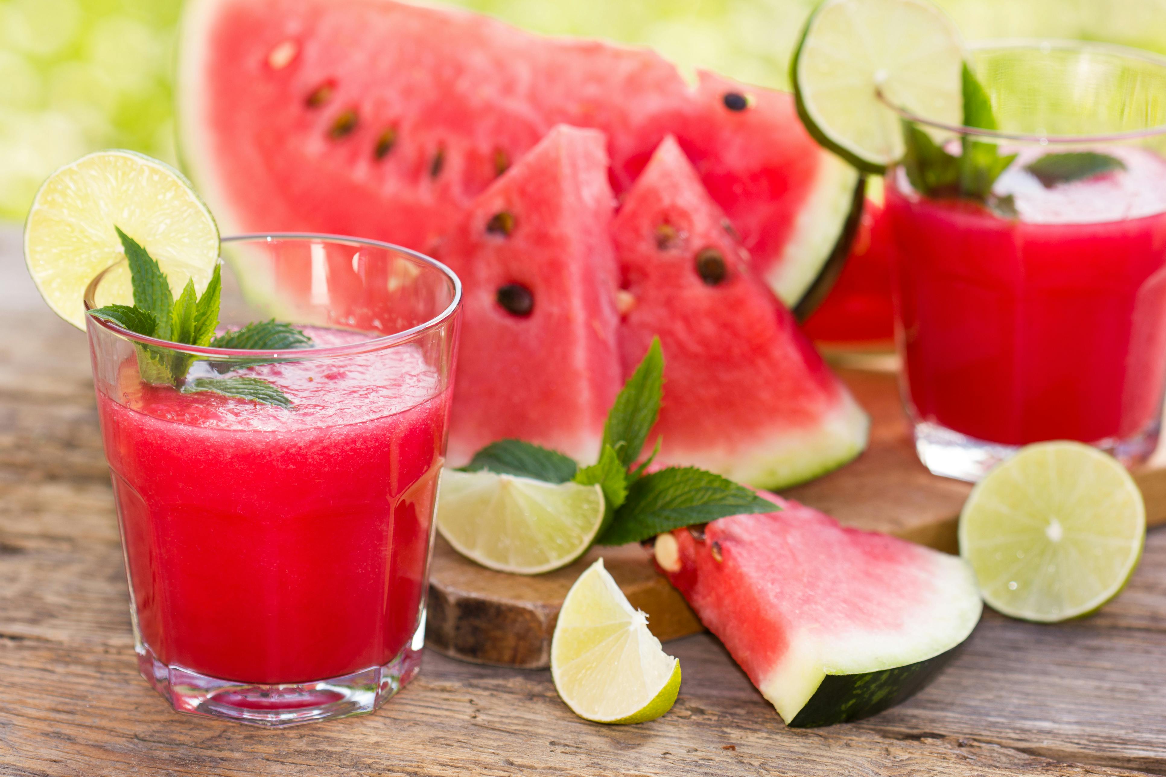 Sommerdrink med vandmelon