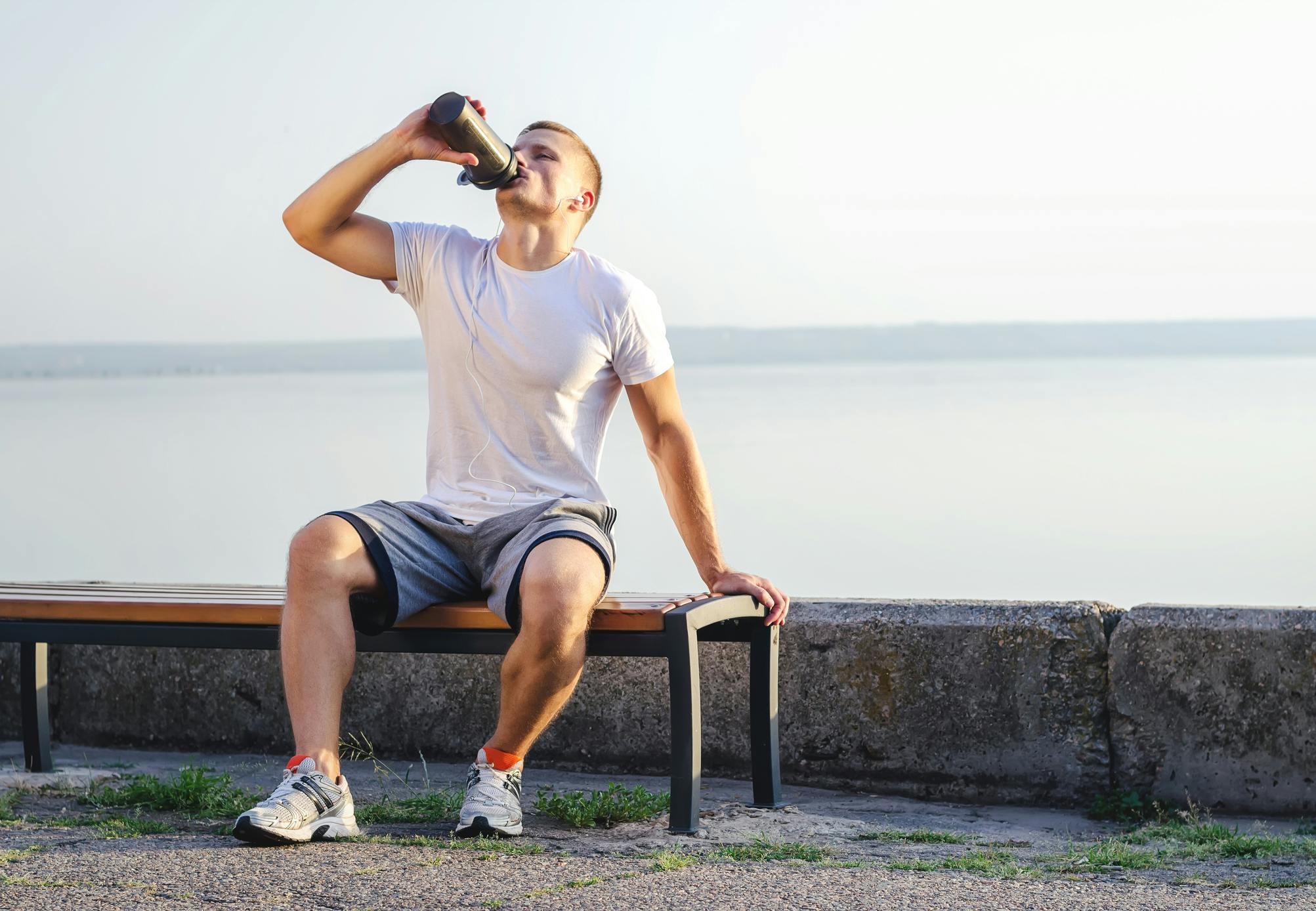 En proteinshake har også gavnlig effekt efter en løbetur En proteinshake har også gavnlig effekt efter en løbetur