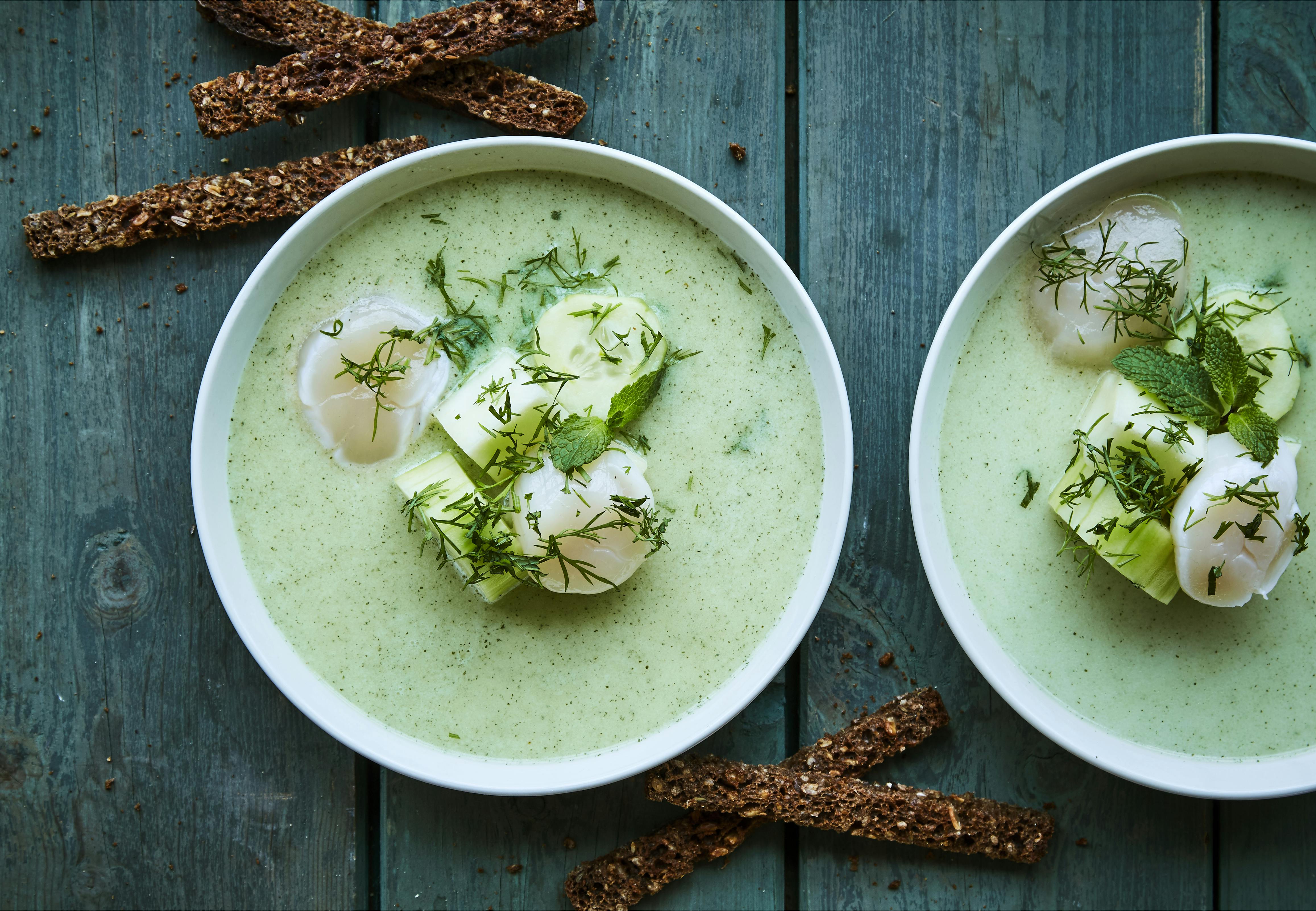 Alt godt fra havet Suppe med muslinger