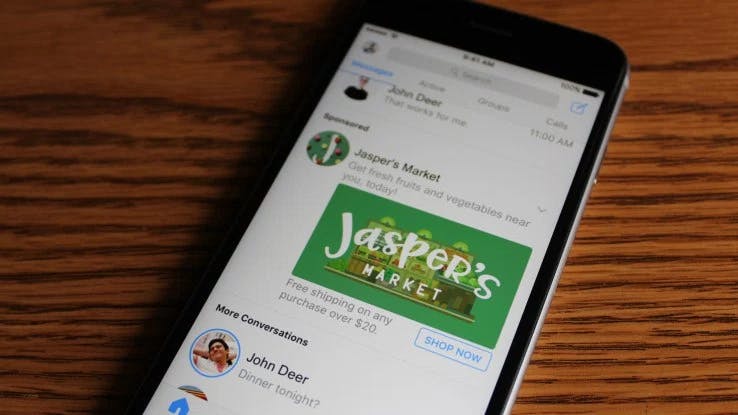 Reklamer i Facebook Messenger