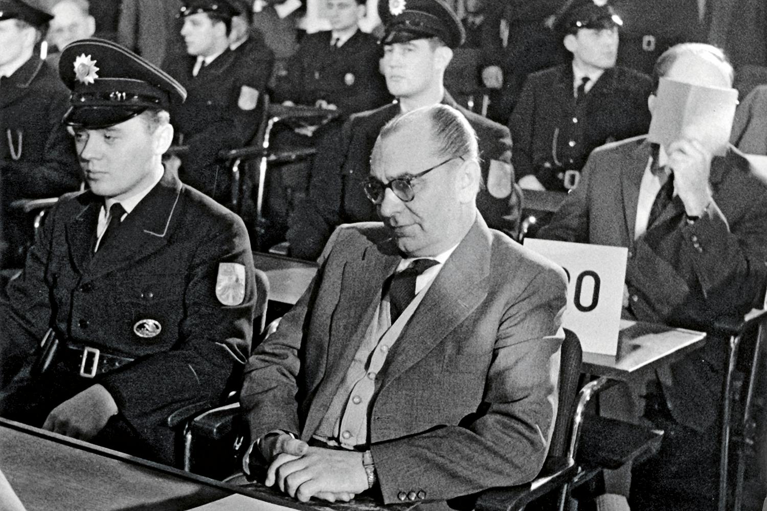 Rättegång i Franfurt mot Josef Klehr, ansvarig för SS desinfektionskommando i koncentrationslägret Auschwitz.