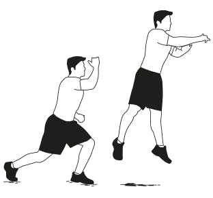 Jumping lunges