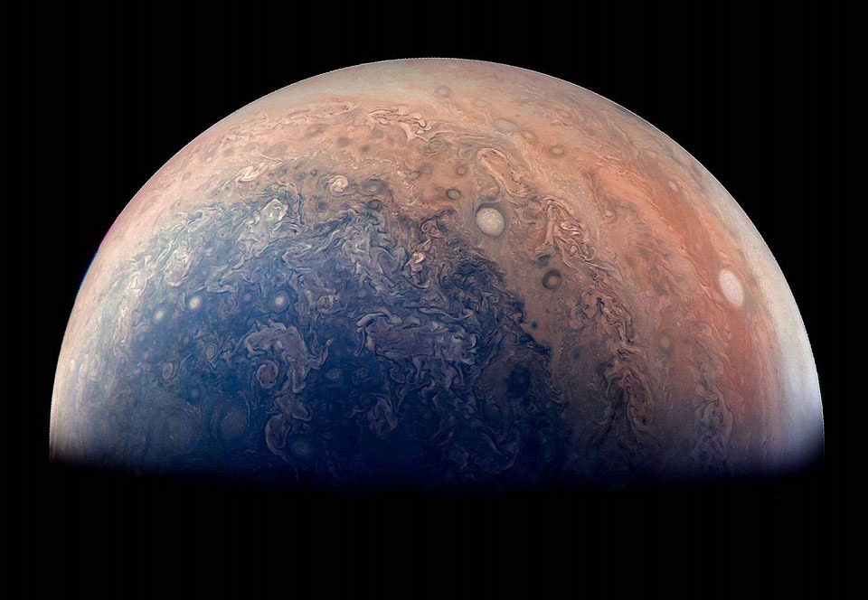 NASA afslrer fantastiske billeder af Jupiter