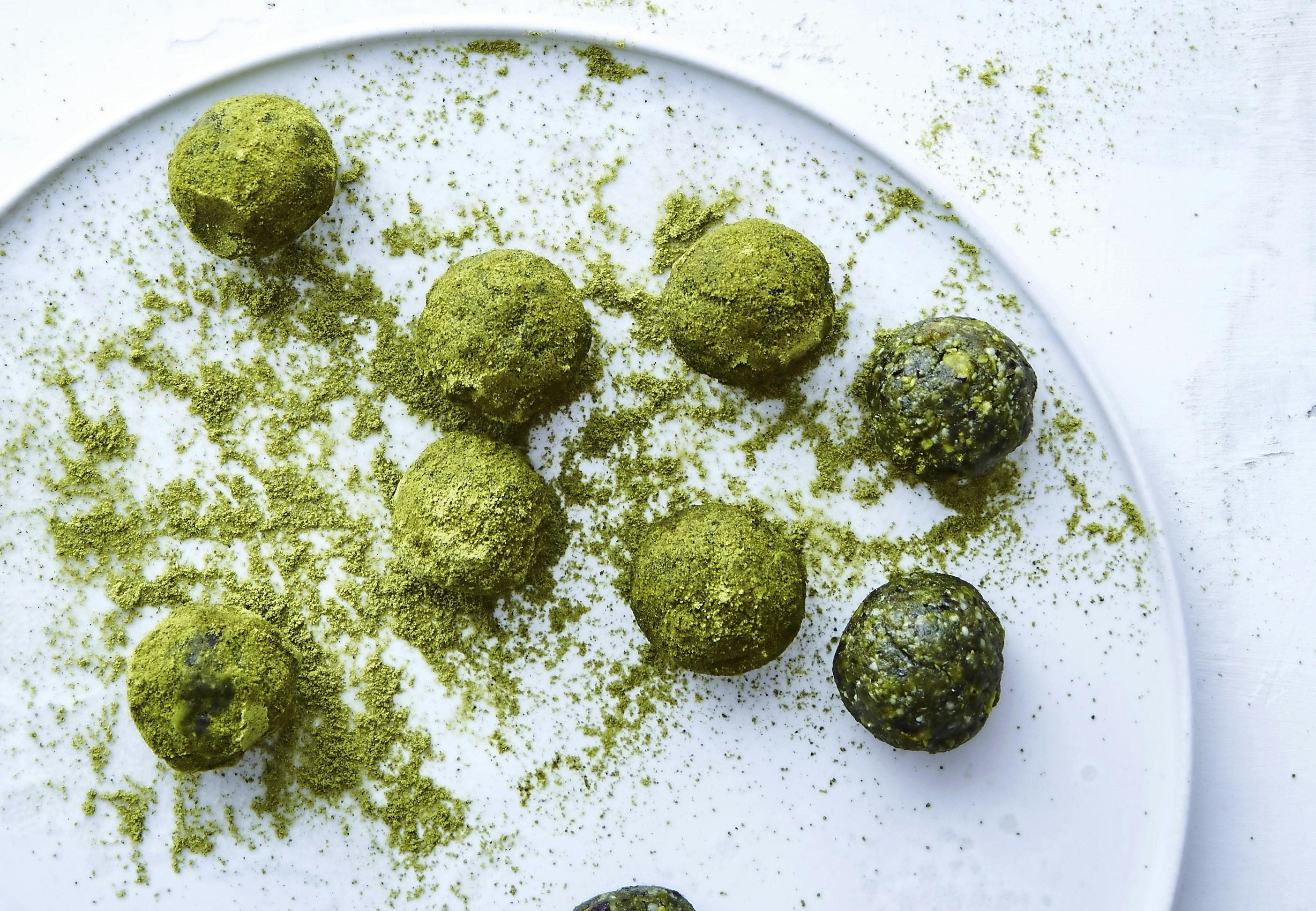 Grønne protein-kuler