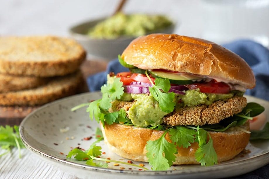 Vegetarisk alternativ til burger