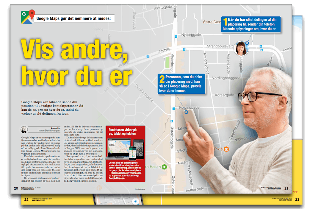 Vis hvor du er med Google Maps | Komputer.dk