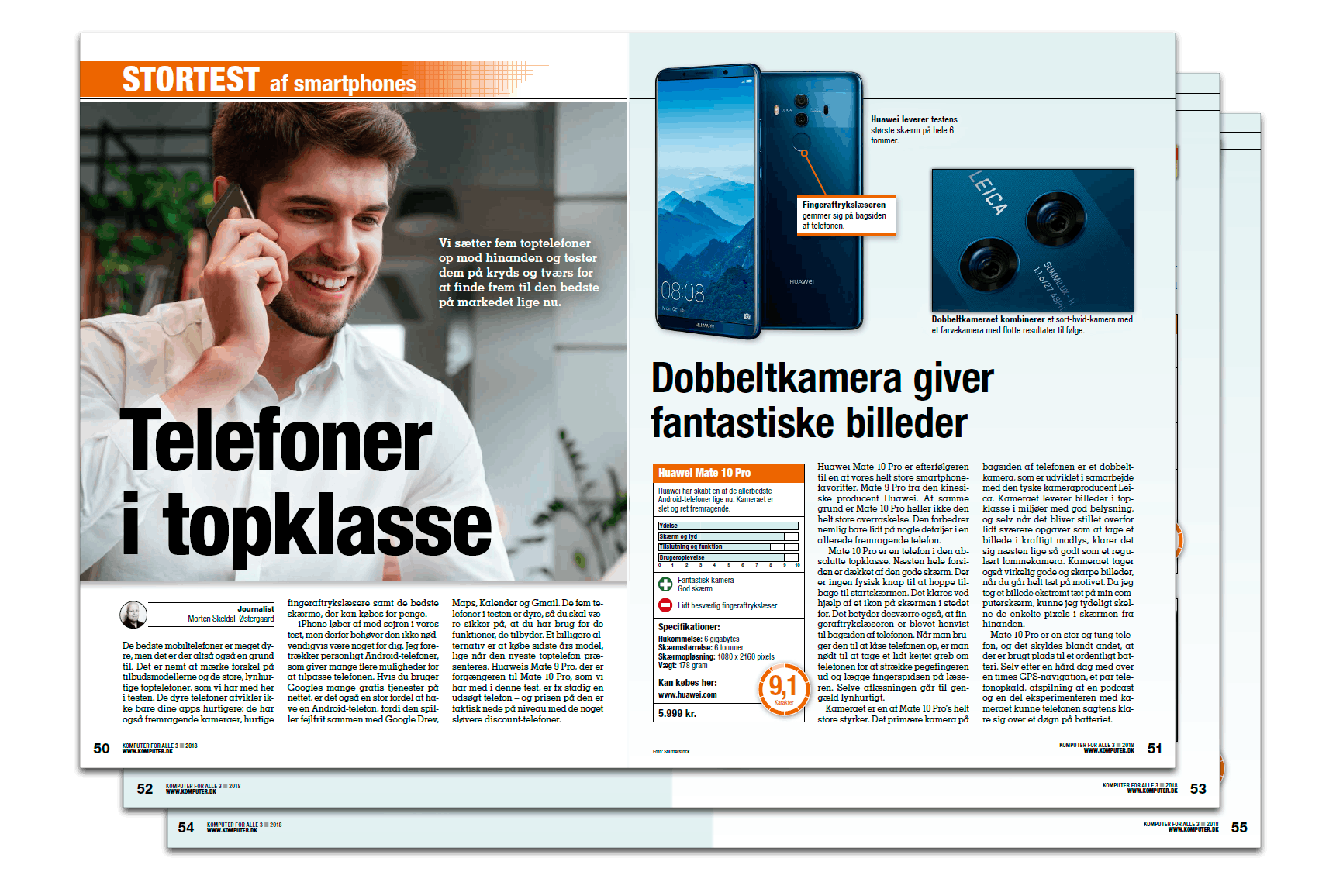 Mobiltelefoner i topklasse