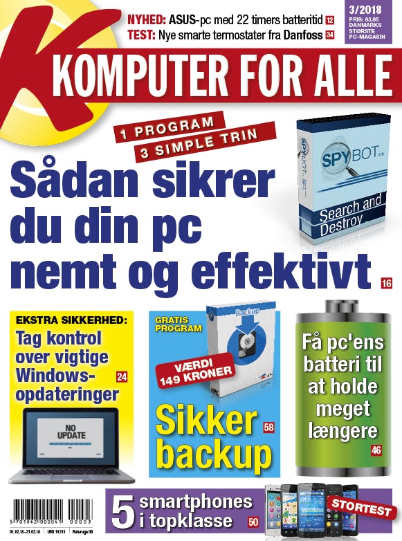 Læs hvordan du sikrer din pc i nyt blad fra Komputer for Alle