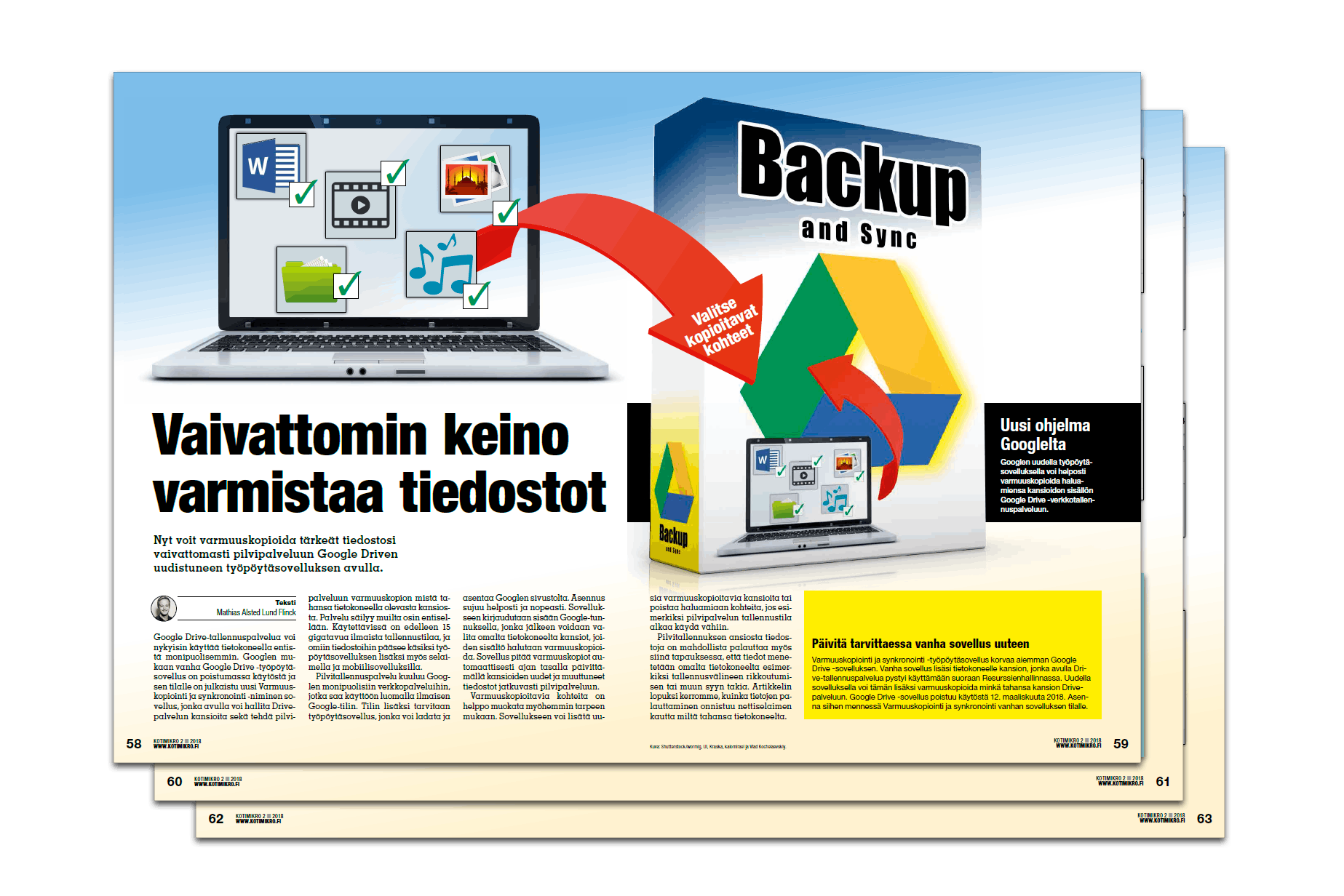 Vaivattomin keino varmistaa tiedostot