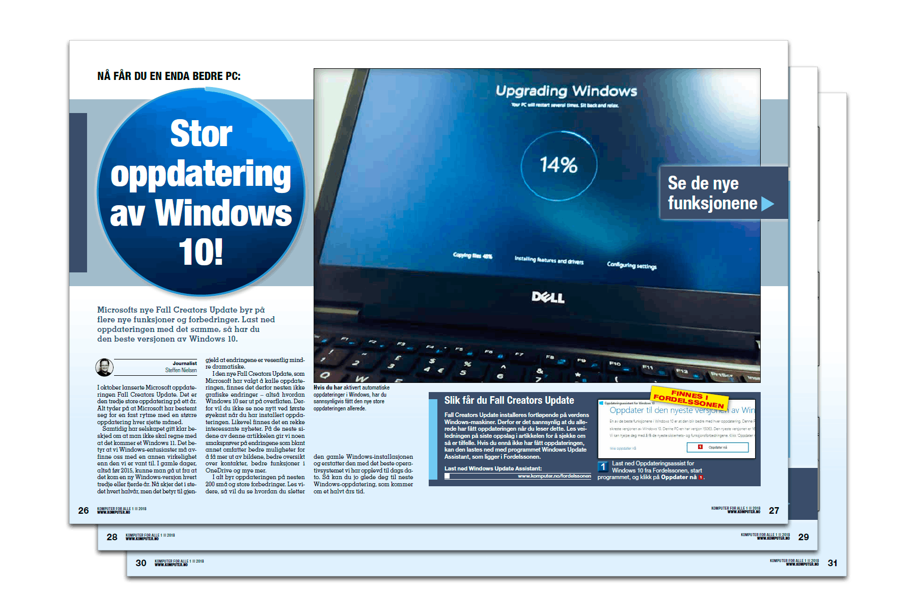 Stor oppdatering til Windows 10