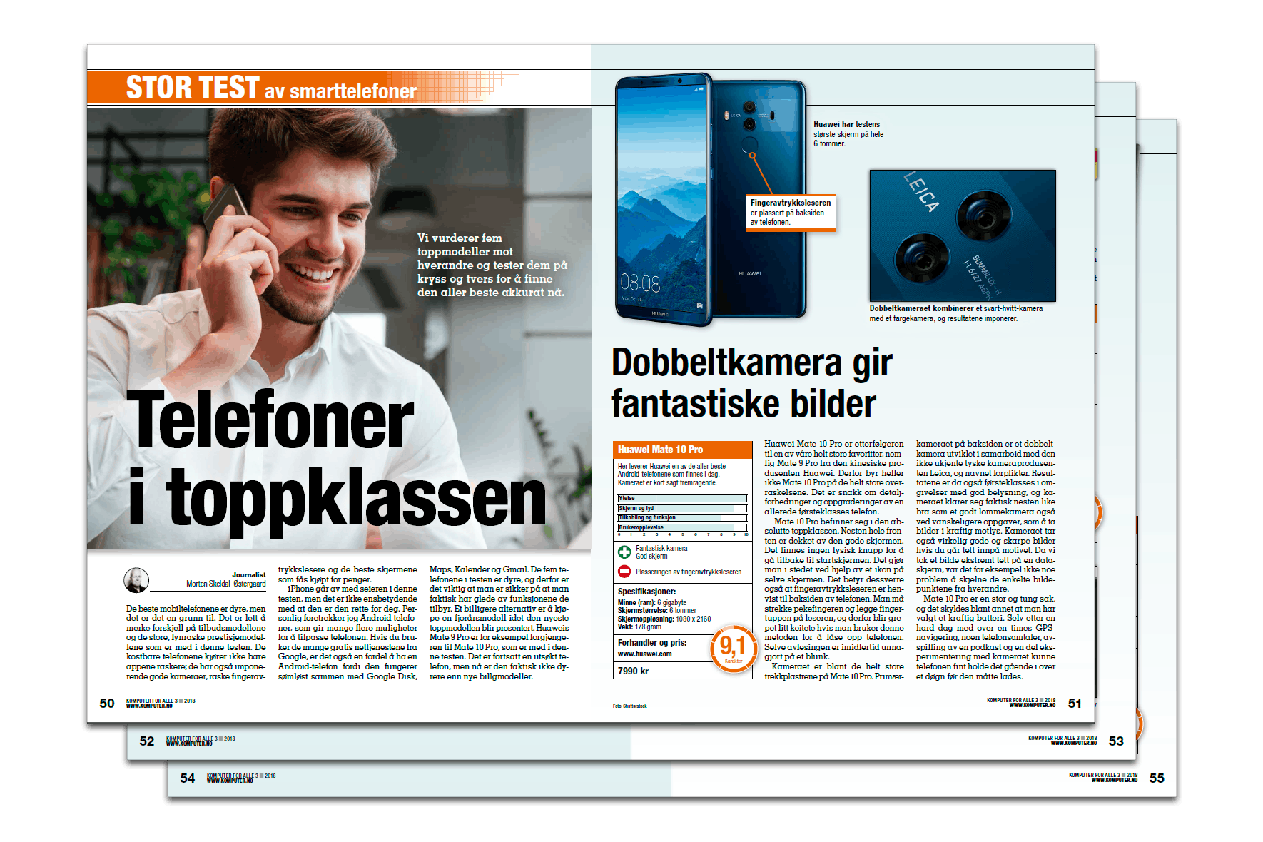 Mobiltelefoner i toppklasse