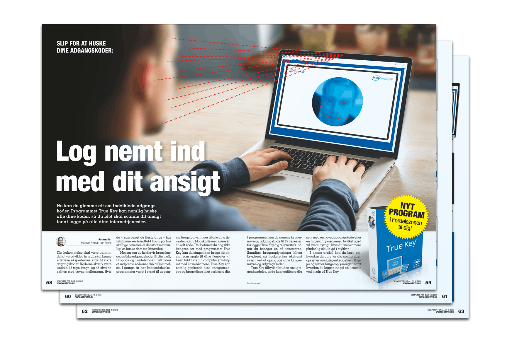 LÆS MERE I KOMPUTER FOR ALLE Log nemt ind med dit ansigt med True Key