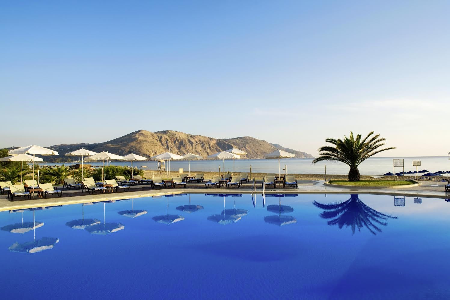 Treningsreise på Pilot Beach på Kreta Tenk å våkne opp til dette paradiset hver morgen! Slik ser det ut på Pilot Beach