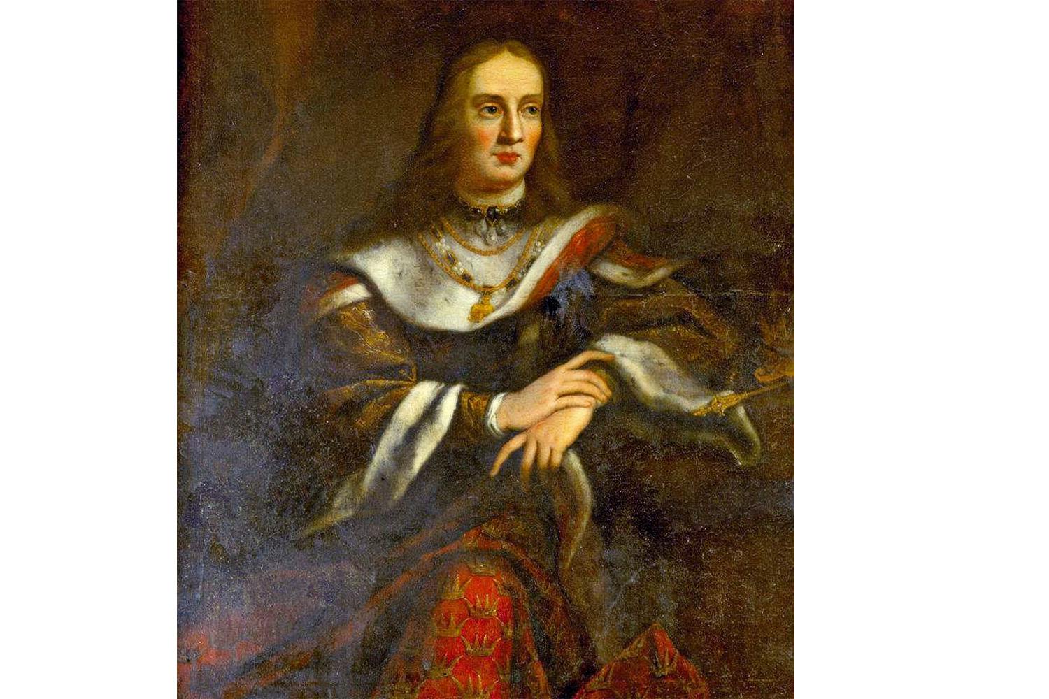 Kung Hans på ett 1800-talsporträtt.
