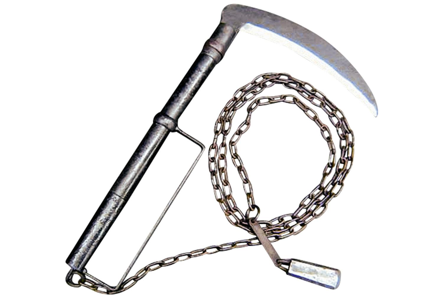 Kusarigama: En skära med en kedja Kusarigama: En skära med en kedja