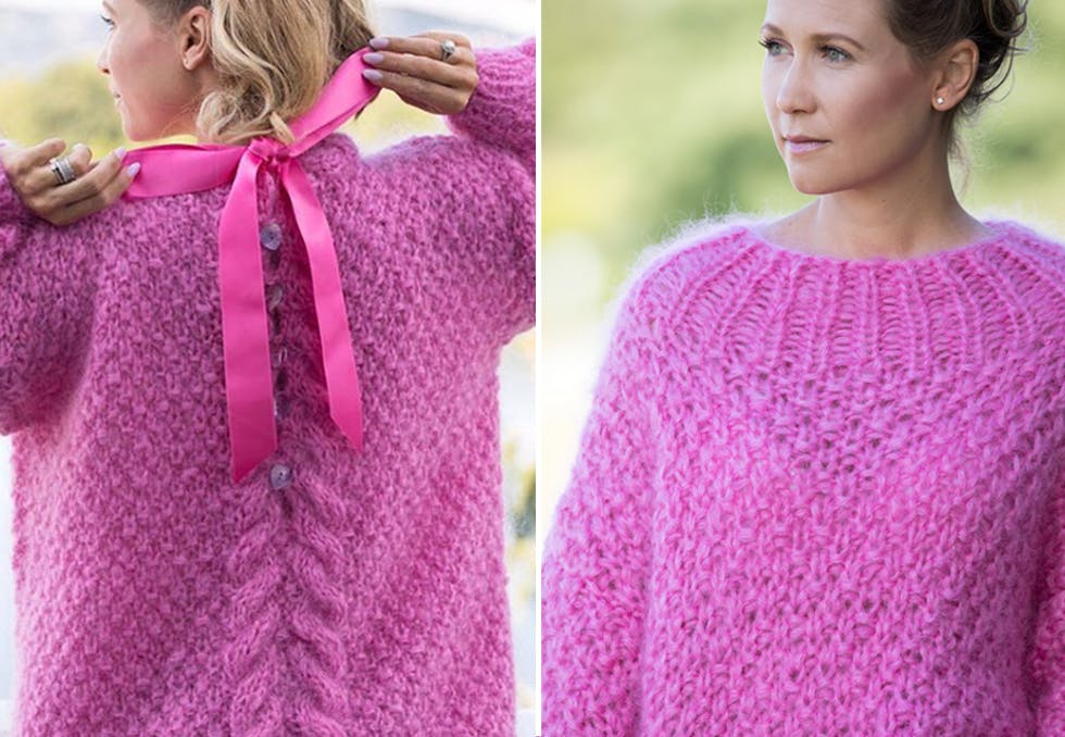 Line Langmo strikkegenser strikkeoppskrift