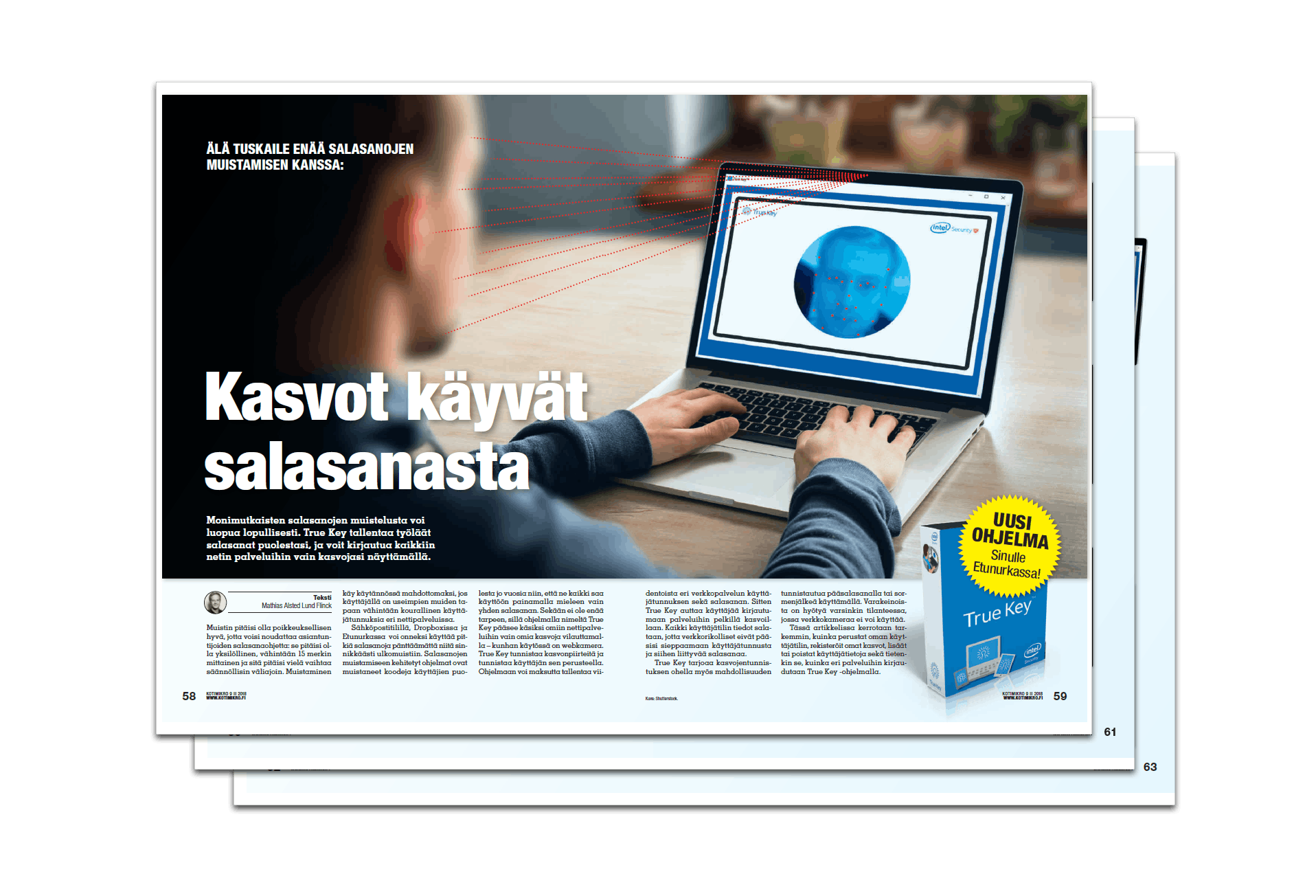 LUE LISÄÄ KOTIMIKROSTA True Key – kasvot käyvät salasanasta
