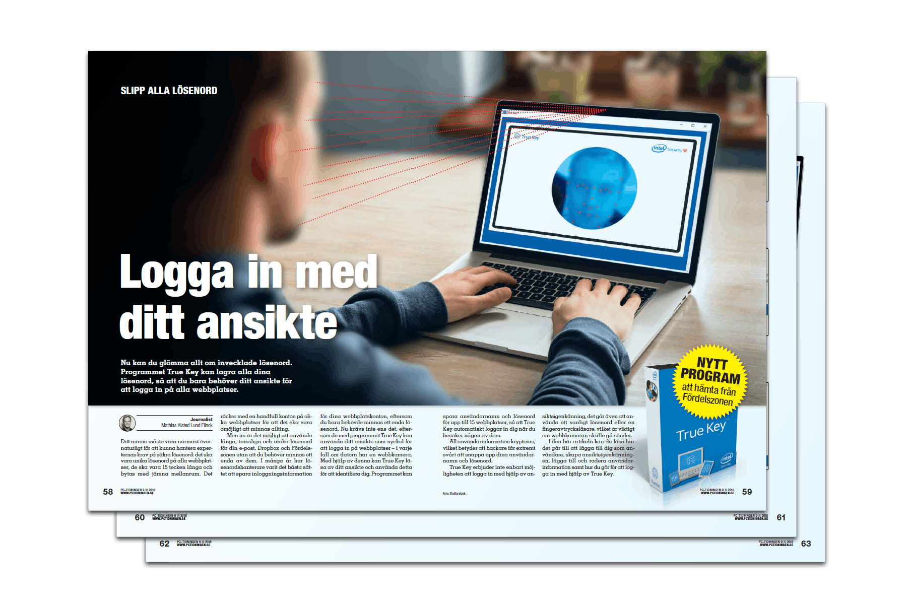 LÄS MER I PC-TIDNINGEN Logga in med ditt ansikte med True Key