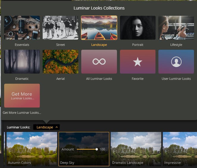 Landscape Looks i Luminar 3