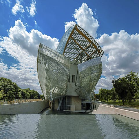 Her er Louis Vuitton-museet, men hvor er døren henne? Fondation Louis Vuitton