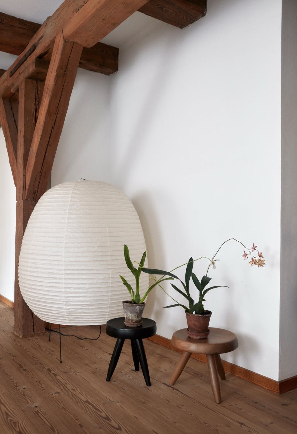 De rijstpapierlampen in huis zijn van de Japanse ontwerper Isamu Noguchi Isamu Noguchi rice paper lamp rijstpapier